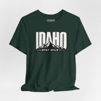 Idaho 'Stay Wild' Mountain State T-Shirt — Outdoor Adventure Tee
