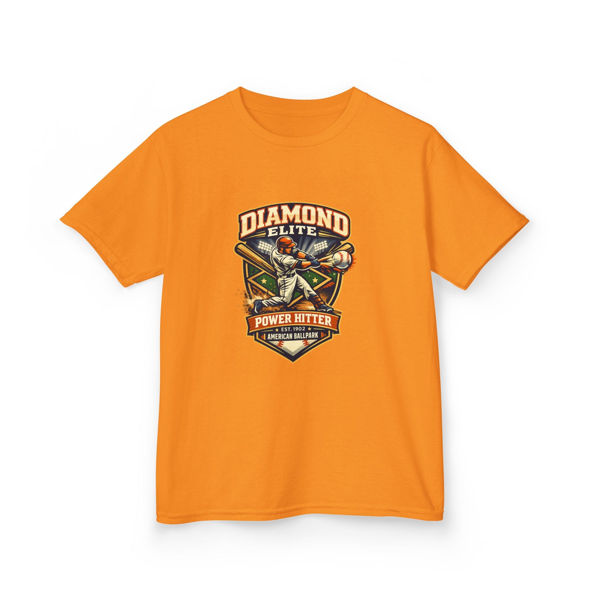 Baseball Kids Tee — "Diamond Elite Power Hitter" Graphic
