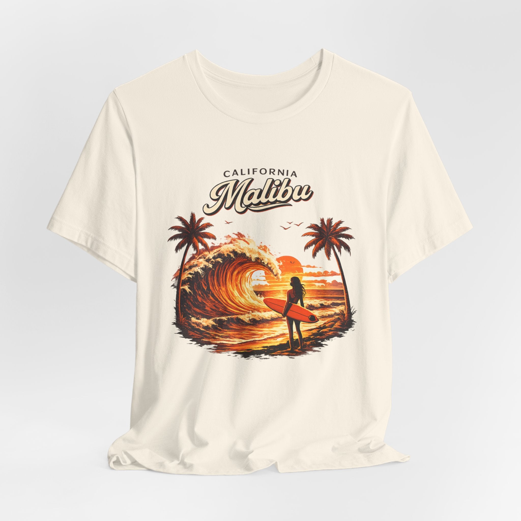 Malibu Surf Sunset T-Shirt — California Surfing Tee