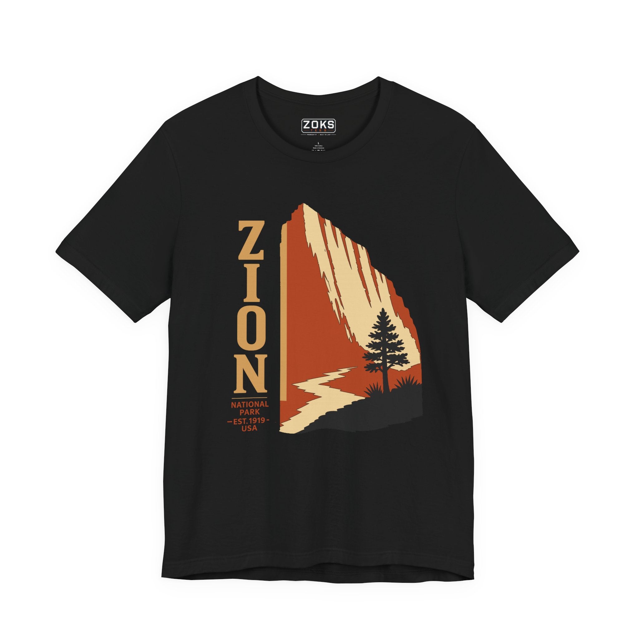 Zion National Park Vintage Sunset T-Shirt — Retro Hiking Tee