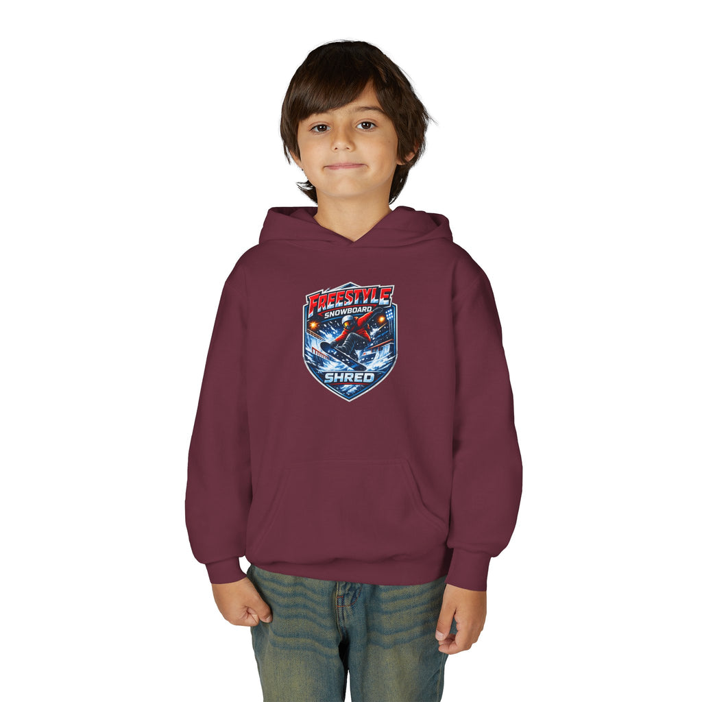 Youth Snowboard Hoodie — Freestyle Snowboarding Graphic Pullover