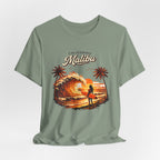 Malibu Surf Sunset T-Shirt — Women's California Surfing Tee