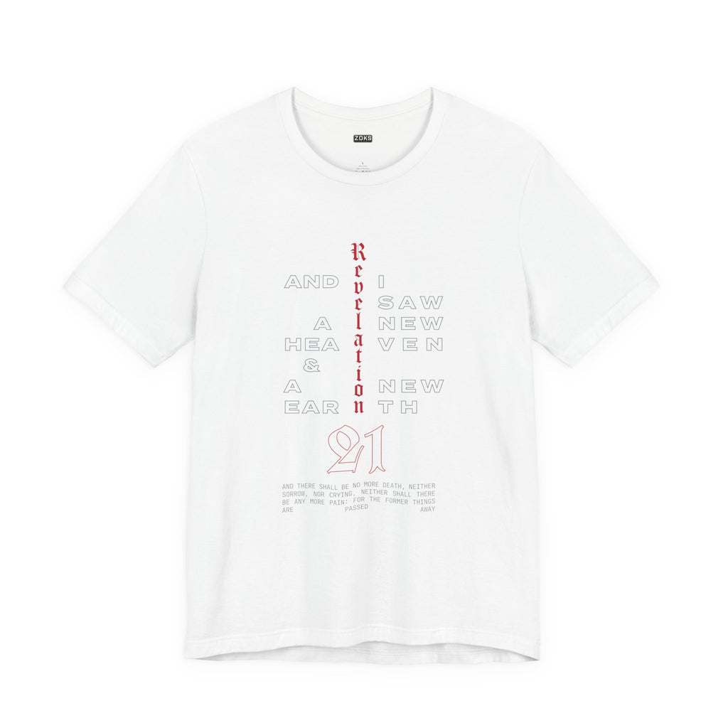 Revelation 21 Scripture Christian T-Shirt — Faith Verse Tee