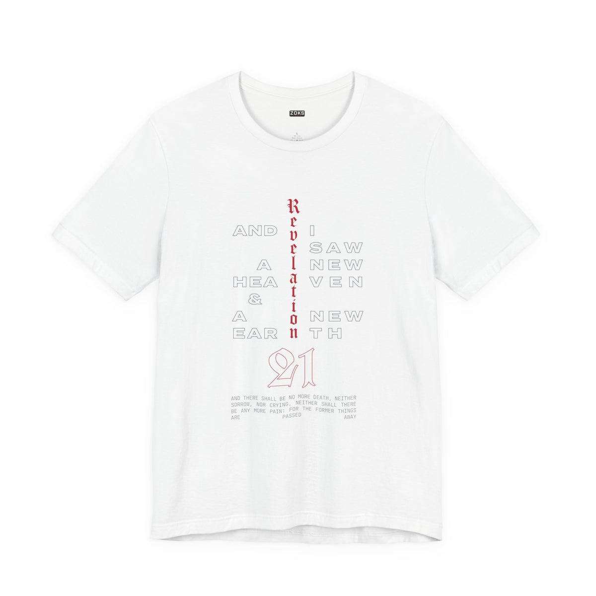Revelation 21 Scripture Christian T-Shirt — Faith Verse Tee