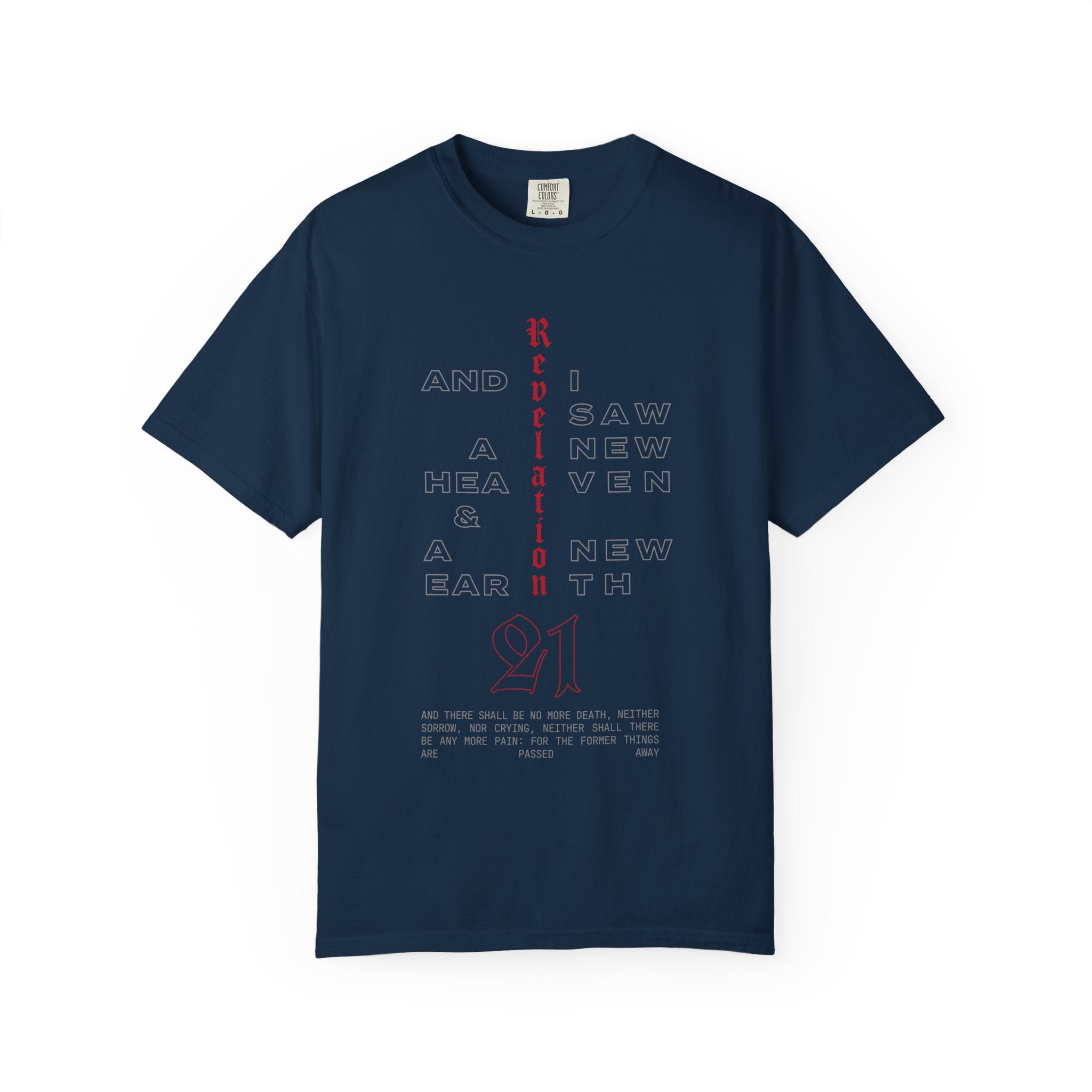 Revelation 21 Scripture Christian T-Shirt — Faith Verse Tee