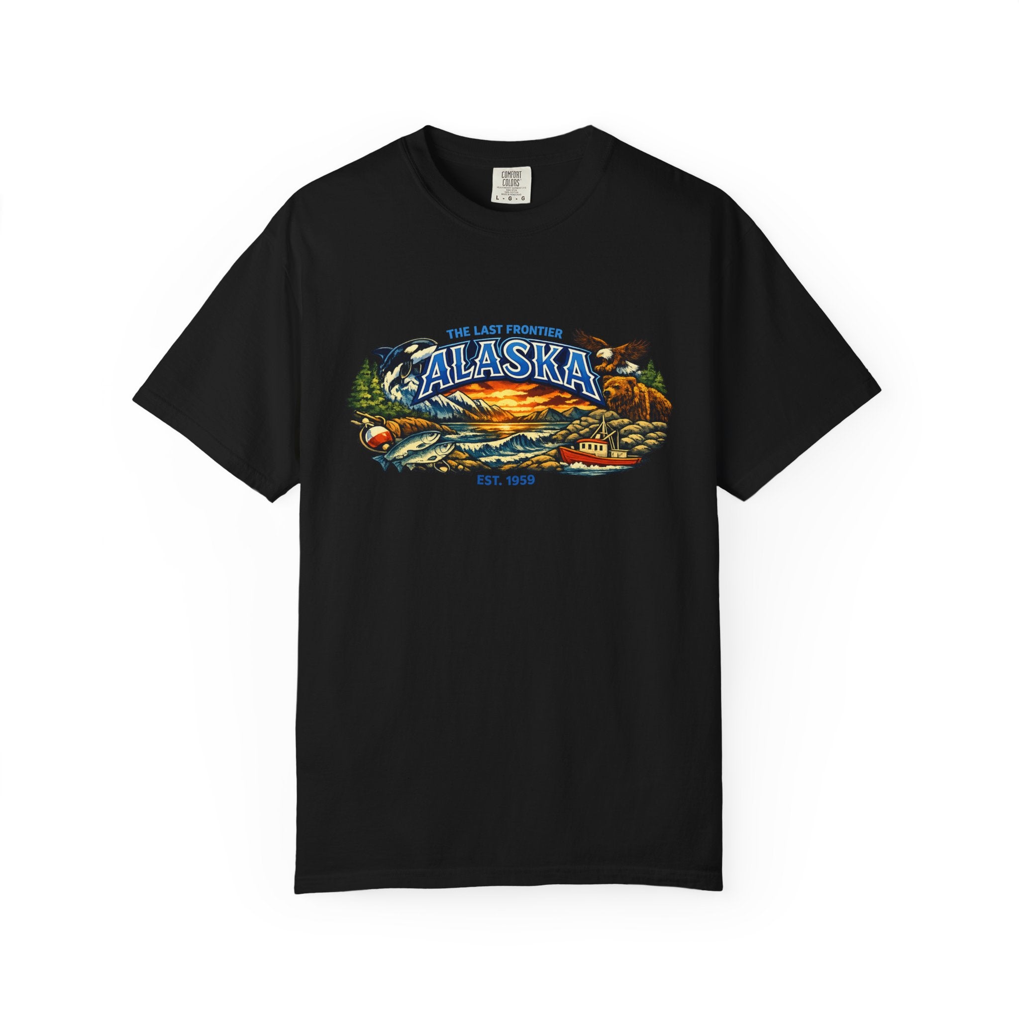 Alaska Scenic T-Shirt — Vintage Wilderness Sunset Tee