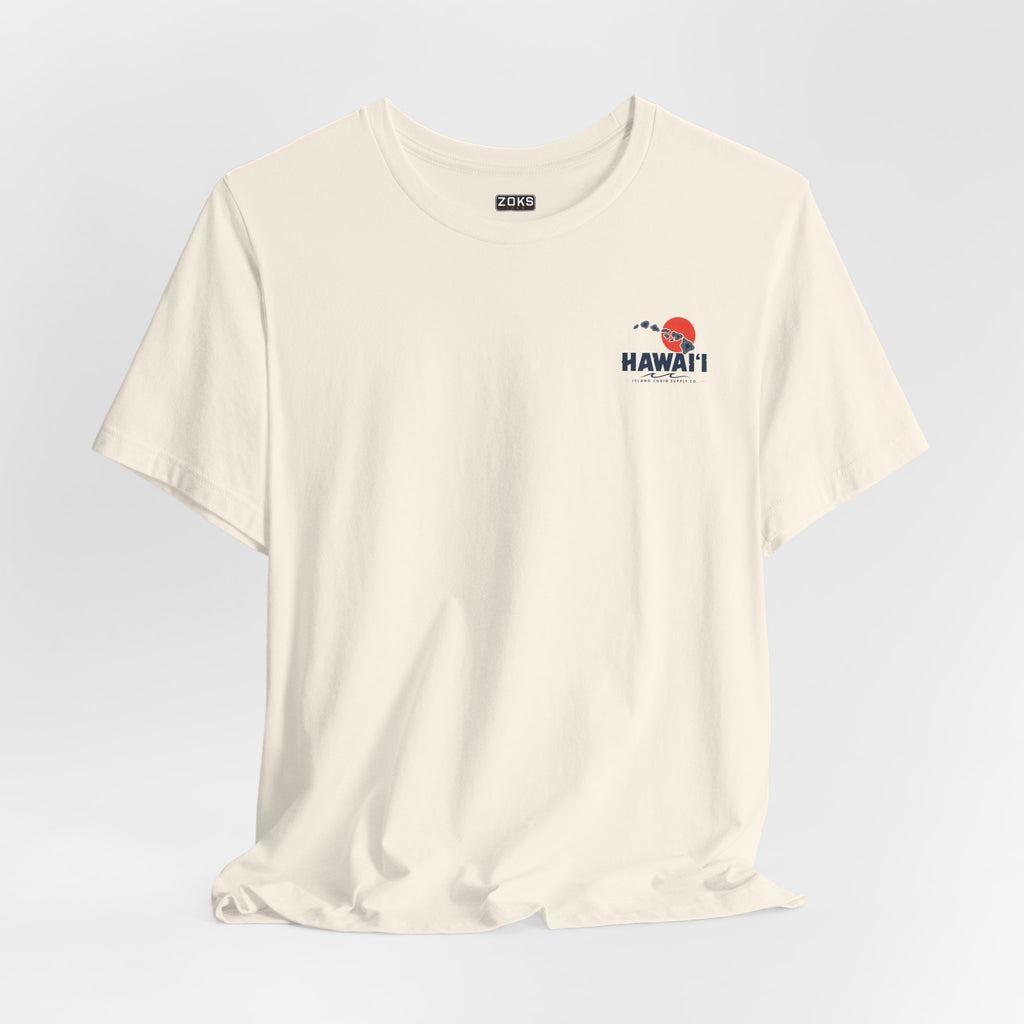 Hawai‘i Island Chain Supply Co. T-Shirt – Vintage Surf Map Graphic