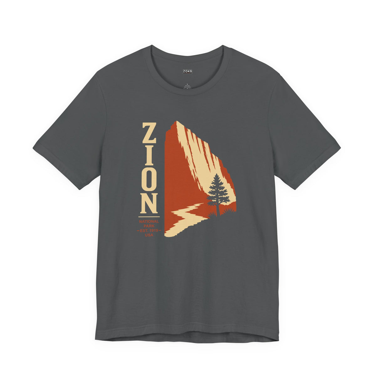 Zion National Park Vintage Sunset T-Shirt — Retro Hiking Tee