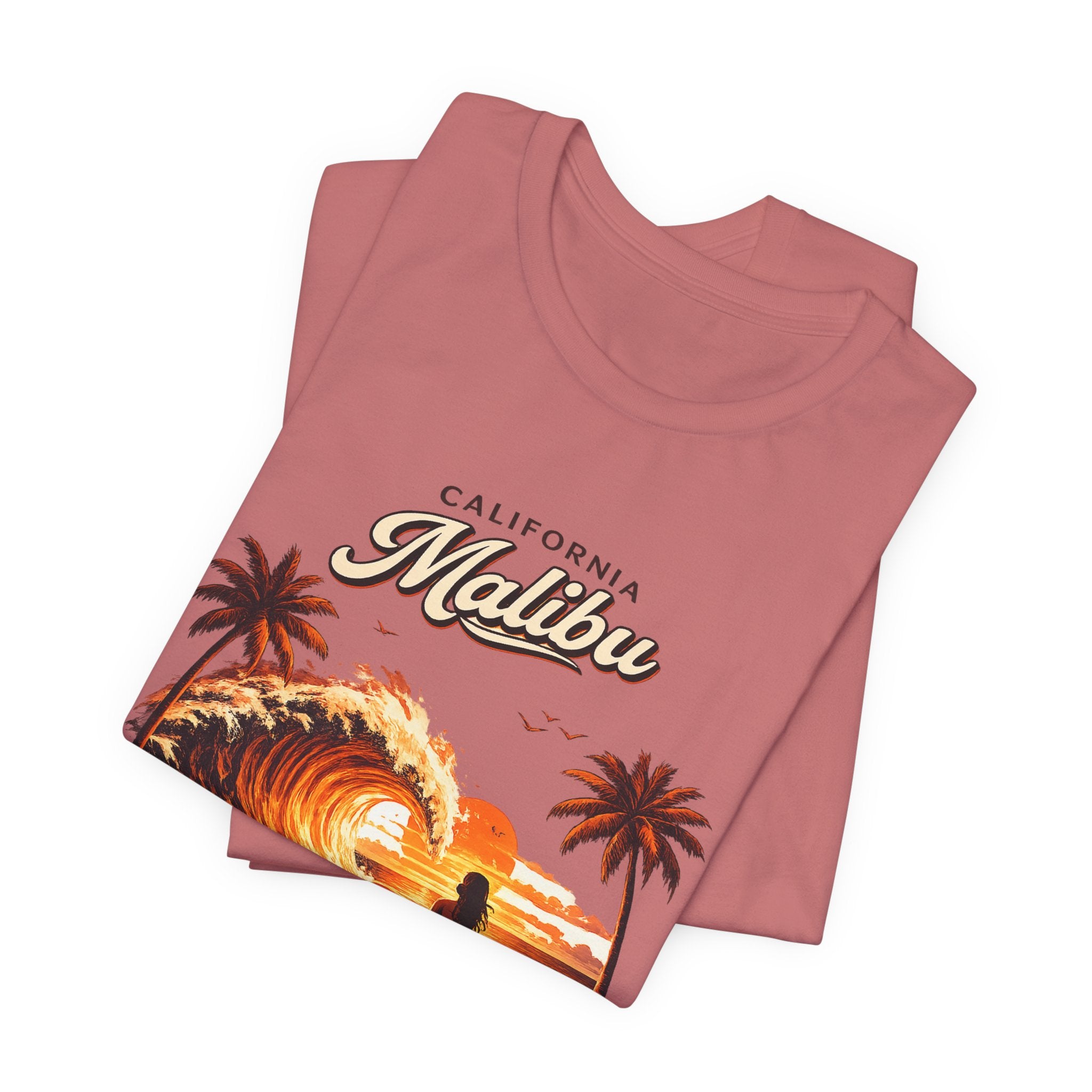 Malibu Surf Sunset T-Shirt — California Surfing Tee