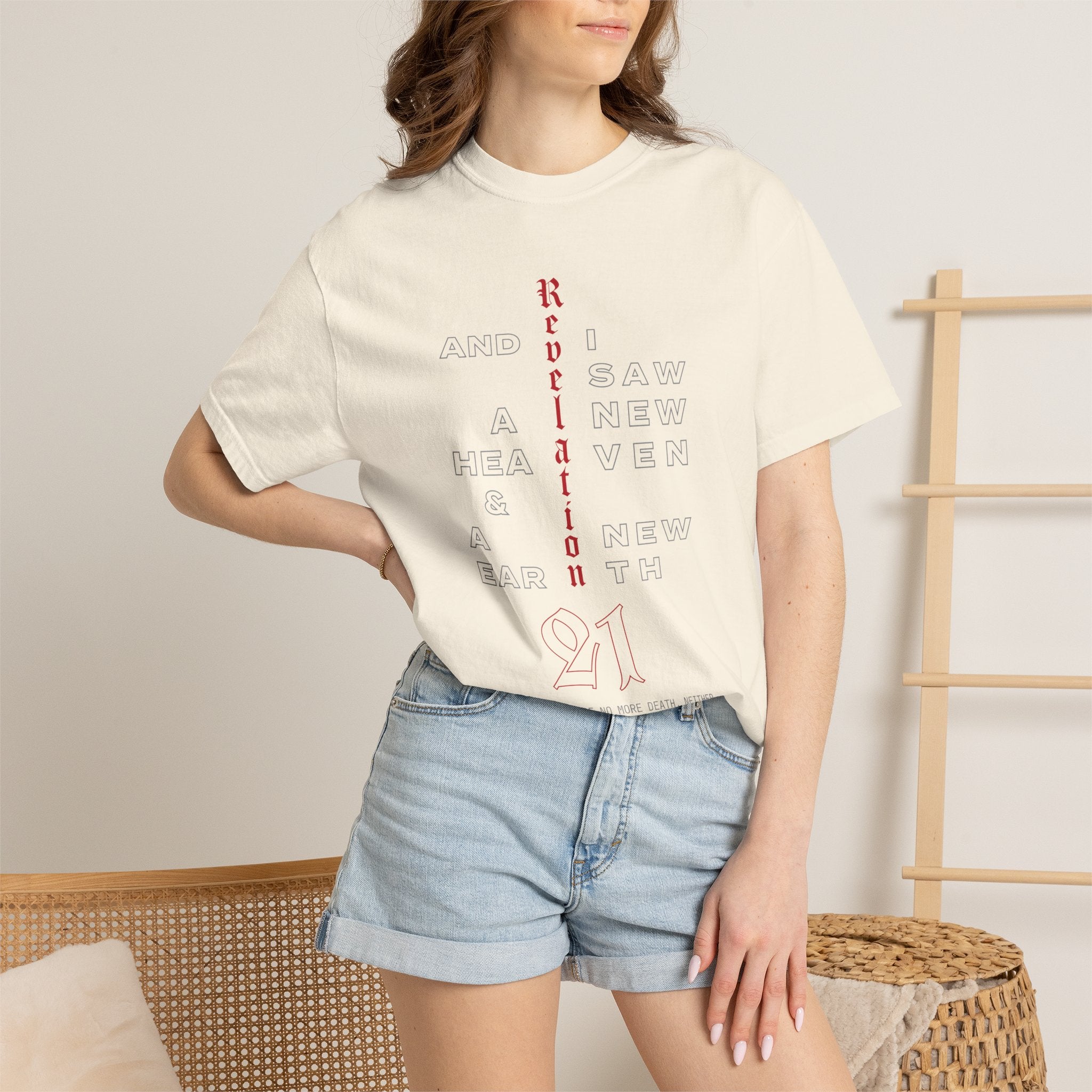 Revelation 21 Scripture Christian T-Shirt — Faith Verse Tee