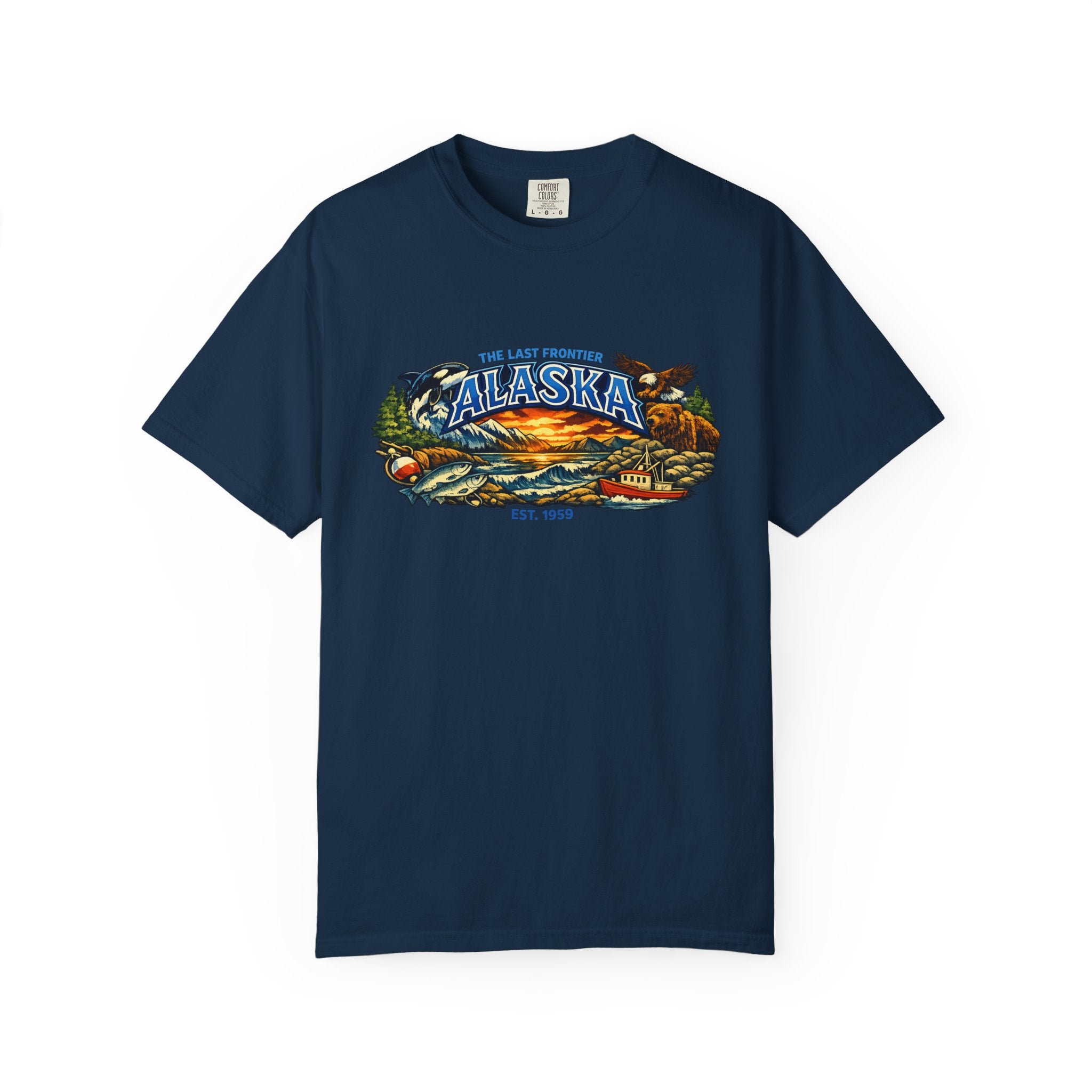 Alaska Scenic T-Shirt — Vintage Wilderness Sunset Tee
