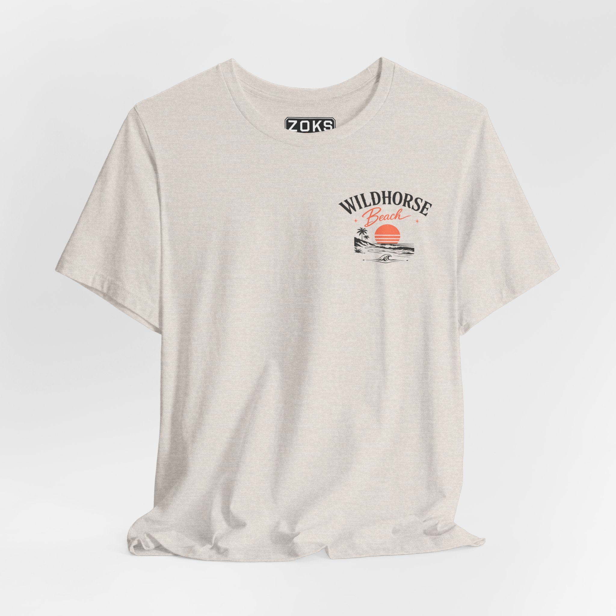 Wildhorse Beach Vintage Sunset Tee – Women's Coastal Aesthetic Shirt