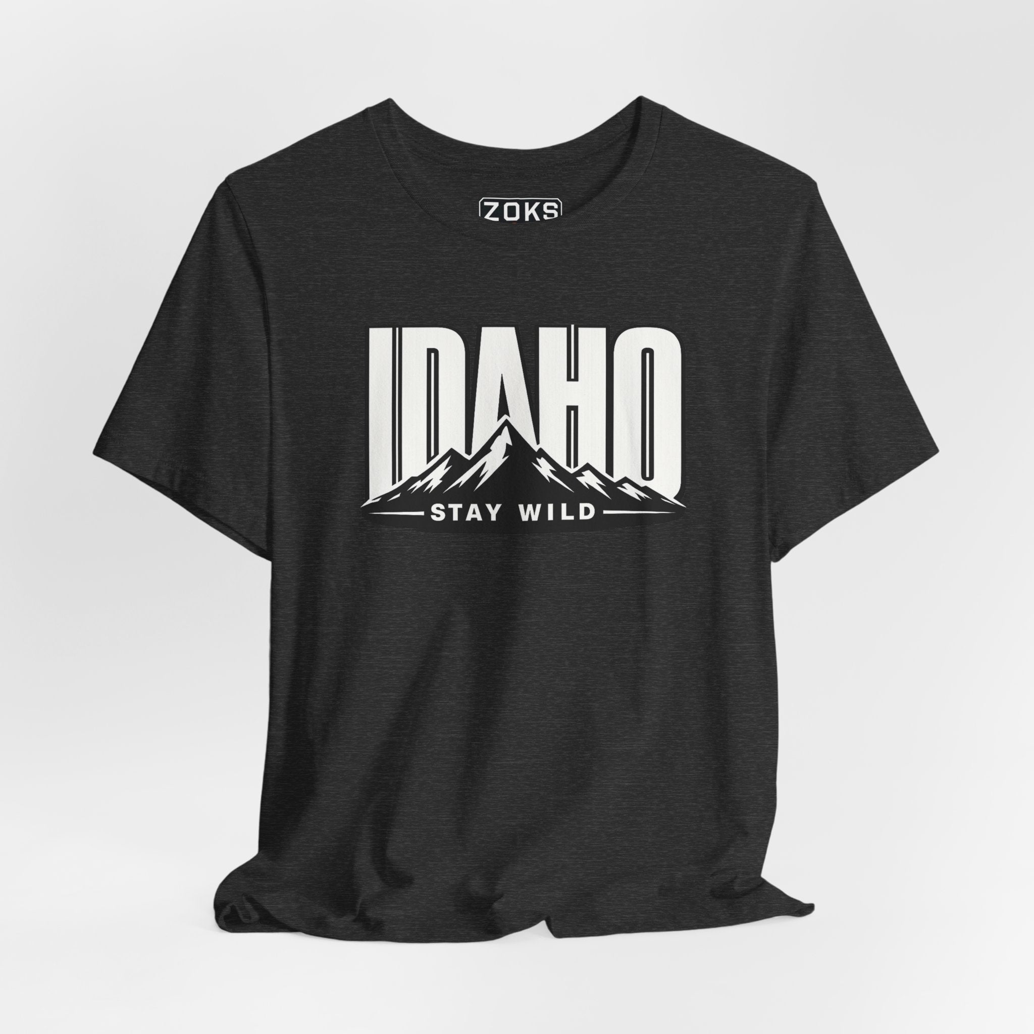 Idaho 'Stay Wild' Mountain State T-Shirt — Outdoor Adventure Tee