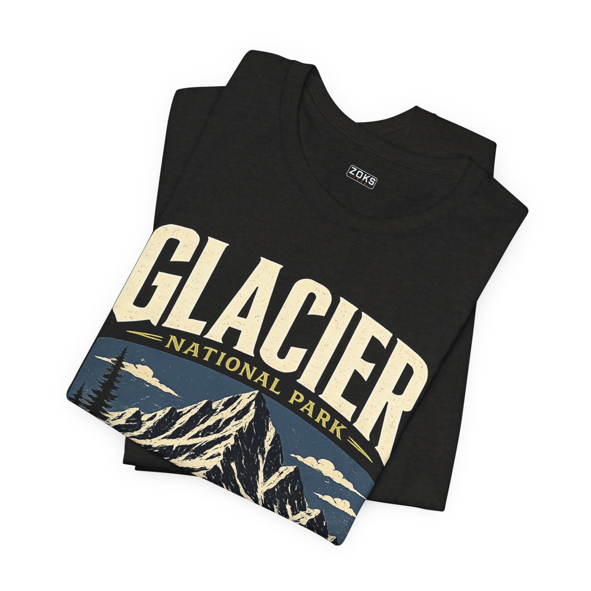 Glacier National Park Vintage Montana Mountain T-Shirt