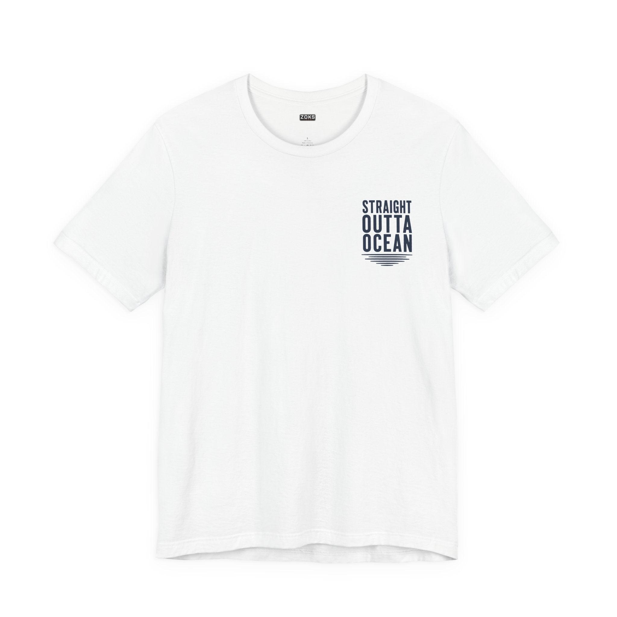 Straight Outta Ocean Retro Sunset Beach T-Shirt