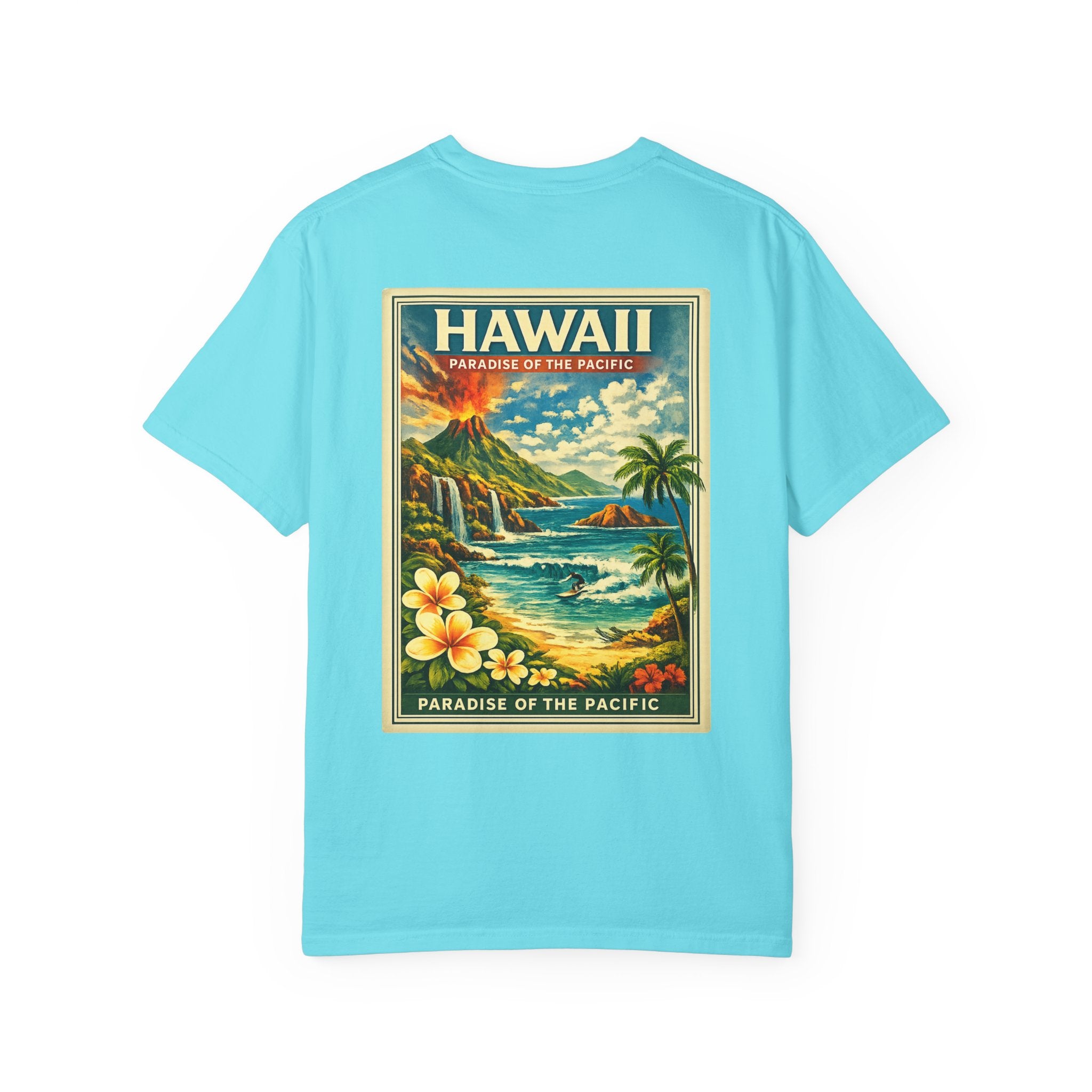 Hawaii Vintage Postcard T-Shirt — Paradise of the Pacific Graphic
