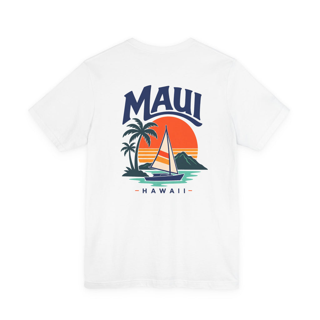 Maui Sail Sunset T-Shirt — Hawaii Palm Beach Vacation Tee