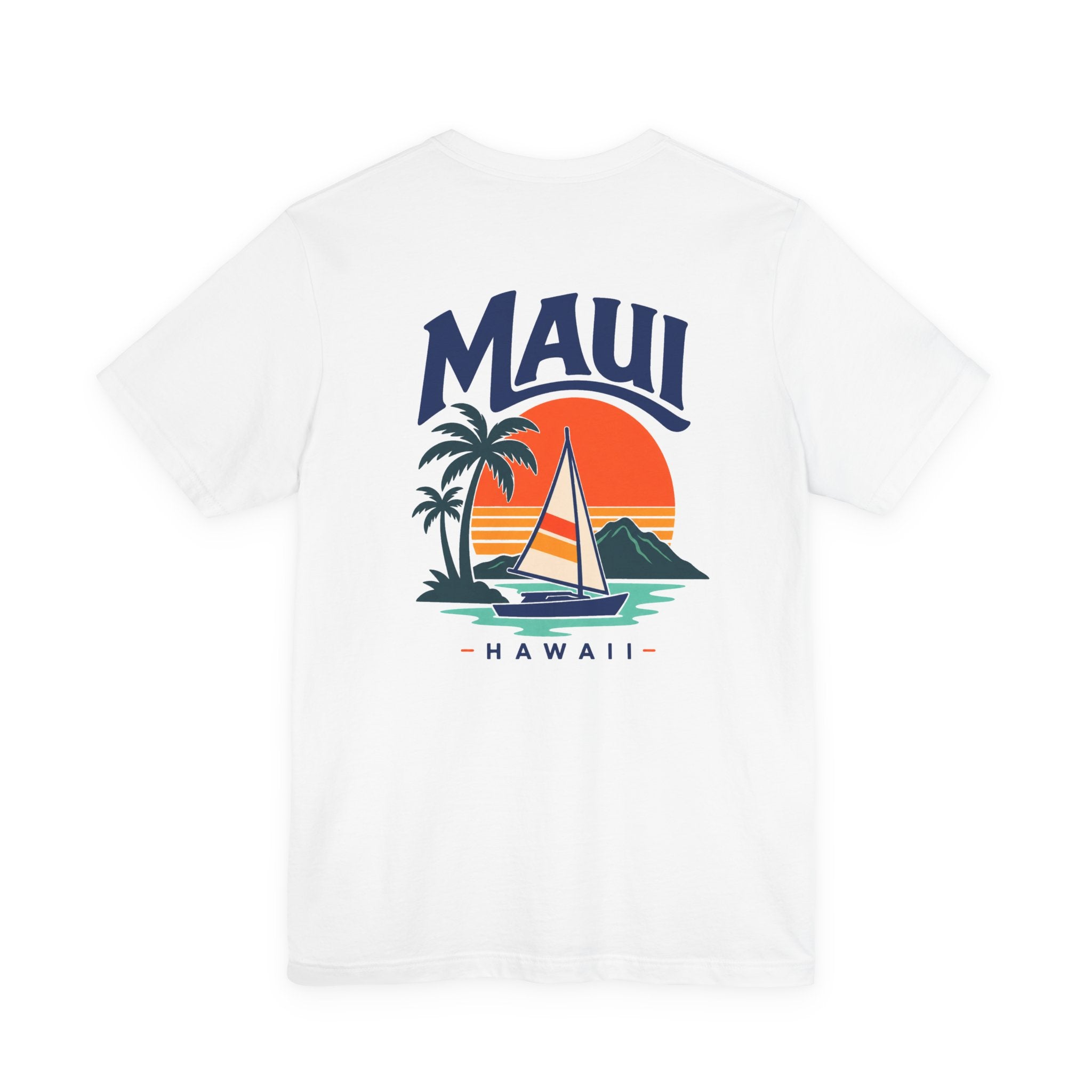 Maui Sail Sunset T-Shirt — Hawaii Palm Beach Vacation Tee