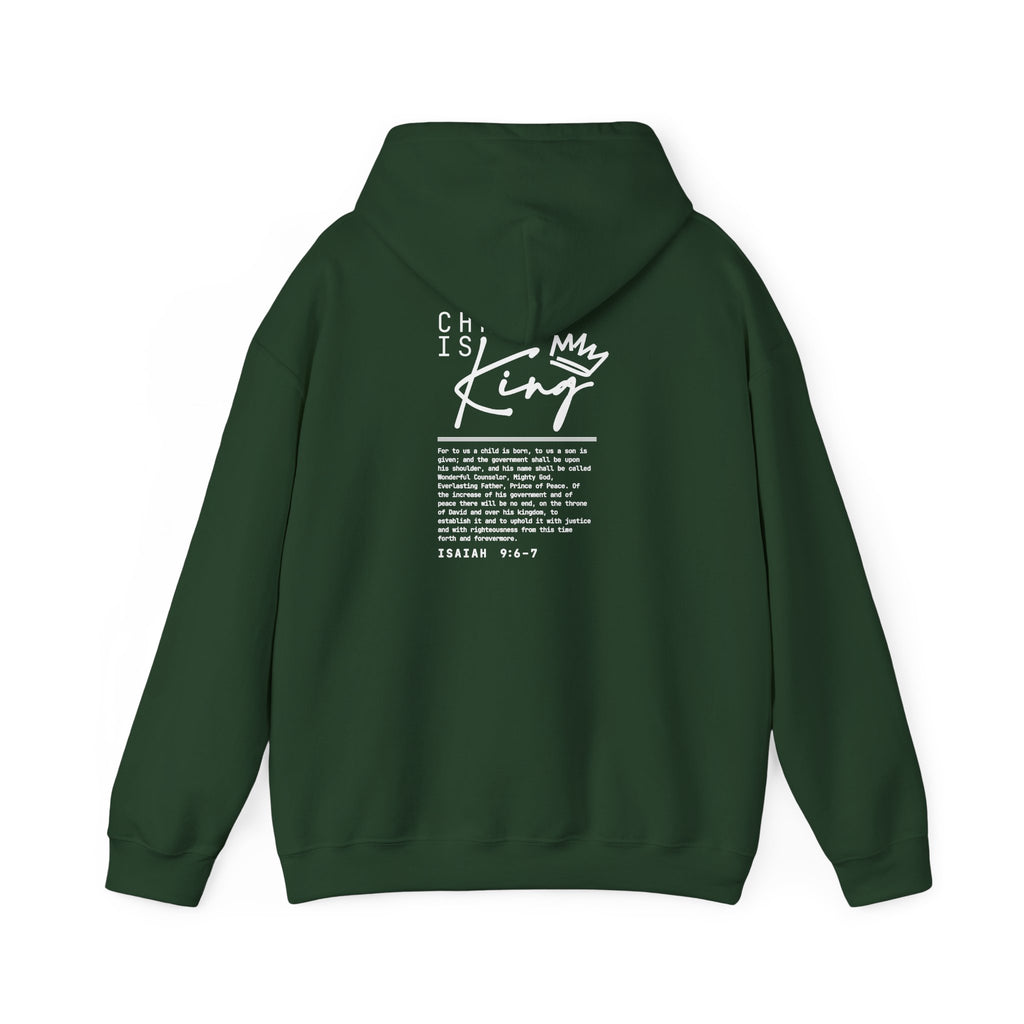 Christ is King Hoodie — Isaiah 9:6-7 Bible Verse Christian Sweatshirt