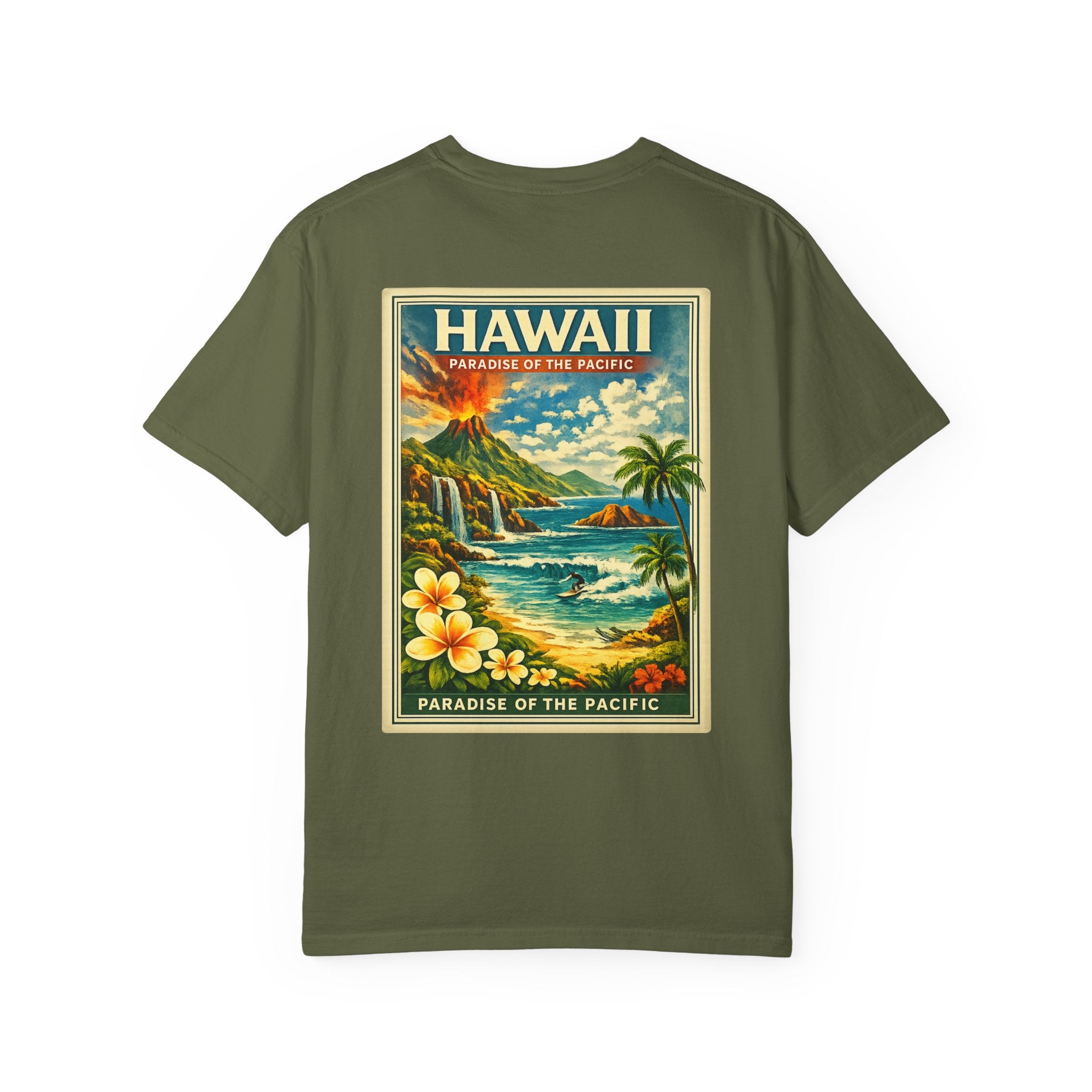 Hawaii Vintage Postcard T-Shirt — Paradise of the Pacific Graphic