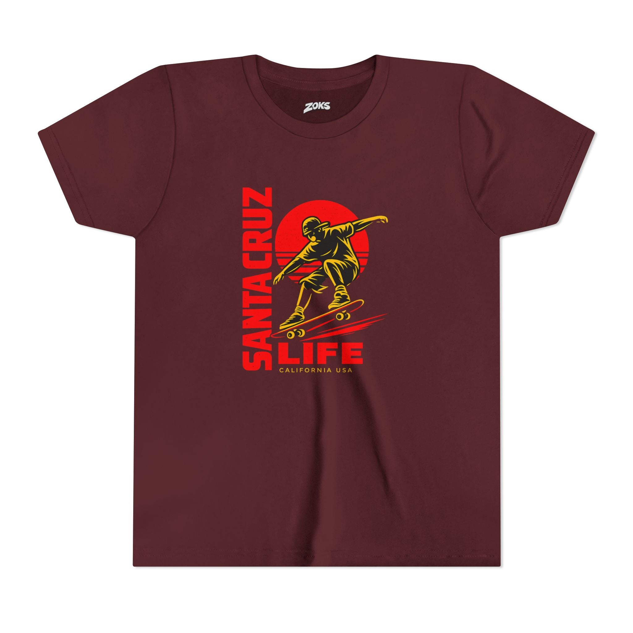 Santa Cruz Skateboard Youth Tee – “Santa Cruz Life” Graphic Shirt