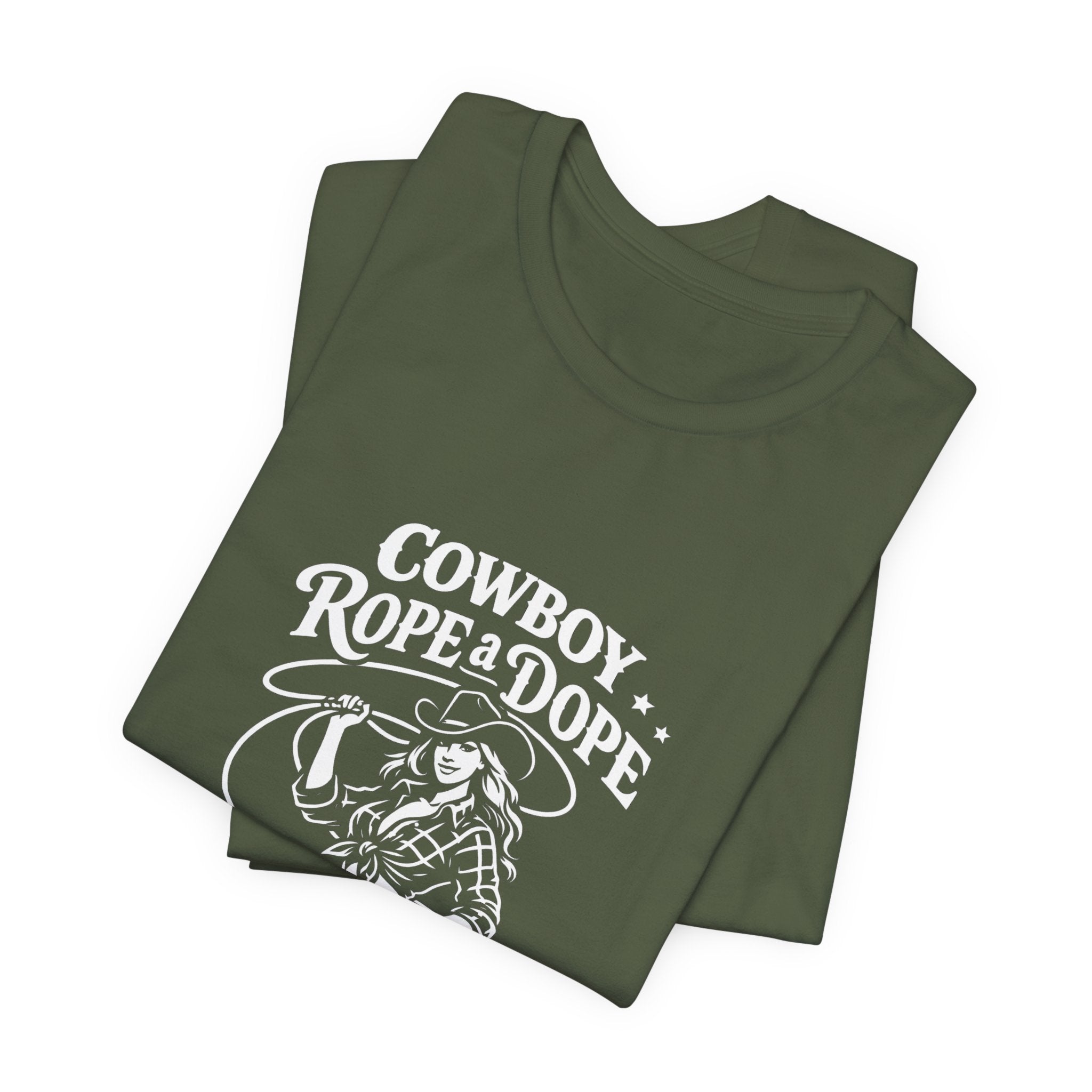 Cowboy Rope a Dope Graphic Tee — Retro Cowgirl Western T‑Shirt