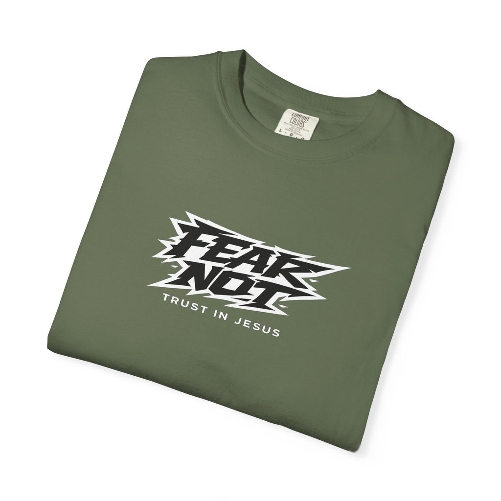 Fear Not - Trust in Jesus T-Shirt — Vintage Olive Christian Tee