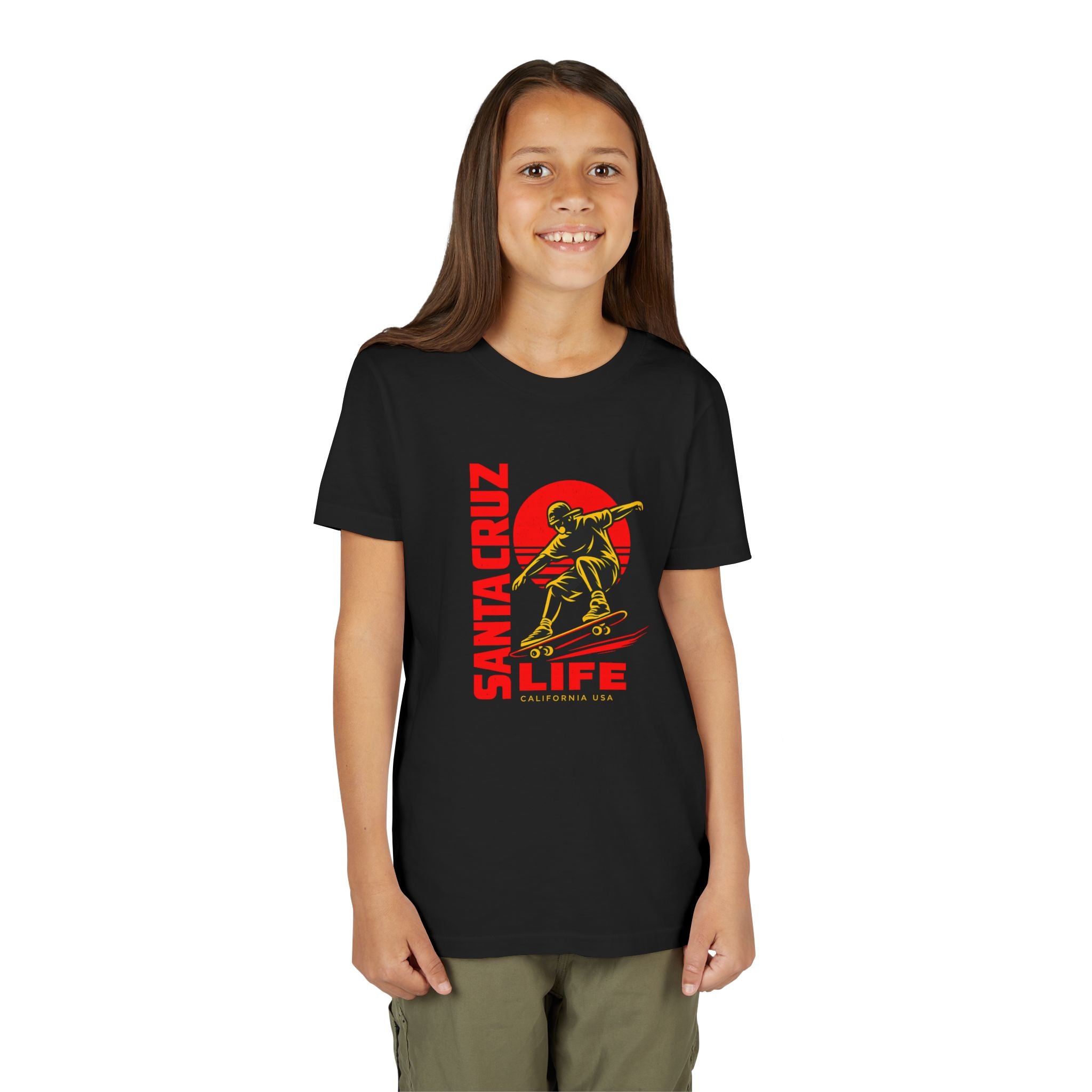Santa Cruz Skateboard Youth Tee – “Santa Cruz Life” Graphic Shirt