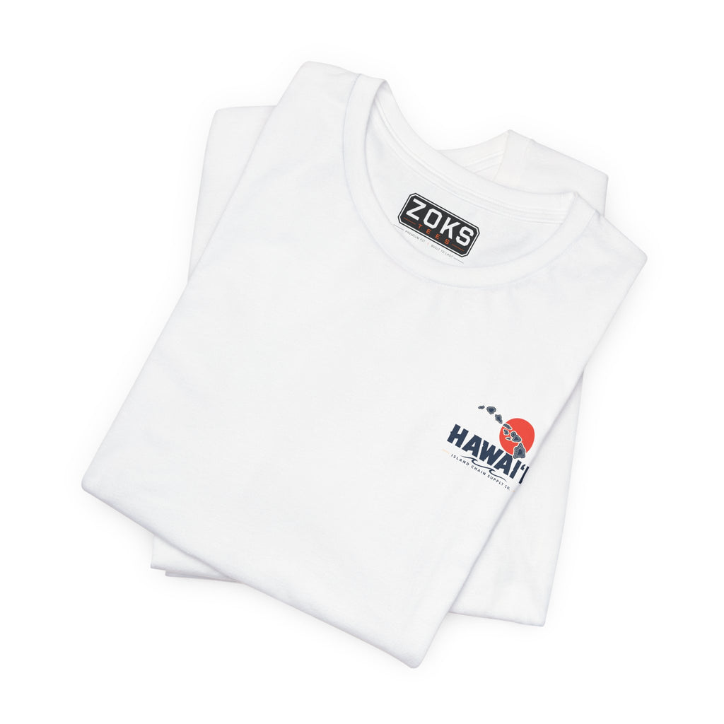 Hawai‘i Island Chain Supply Co. T-Shirt – Vintage Surf Map Graphic