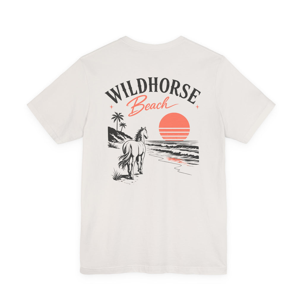 Wildhorse Beach Vintage Sunset Tee – Women's Coastal Aesthetic Shirt