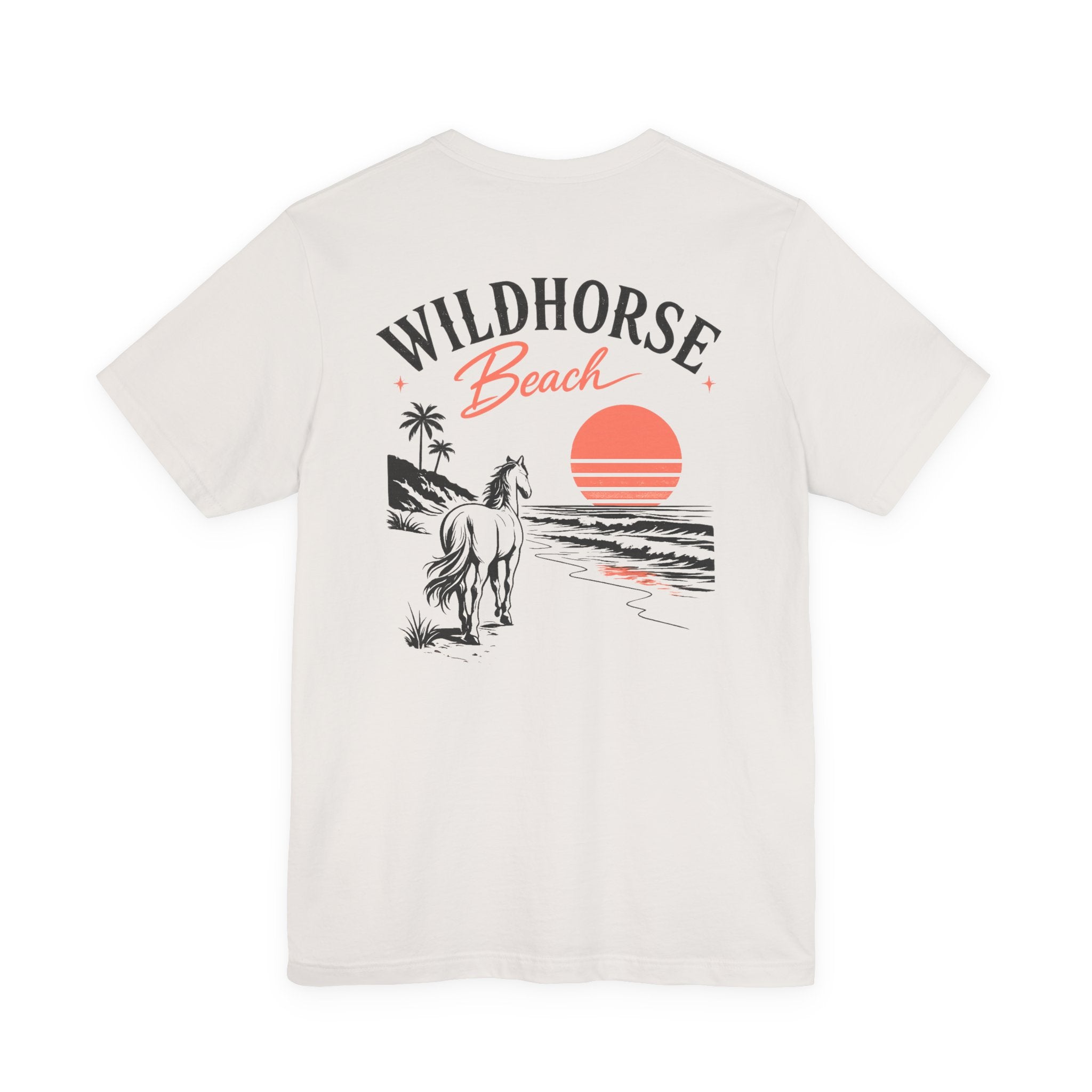 Wildhorse Beach Vintage Sunset Tee – Women's Coastal Aesthetic Shirt
