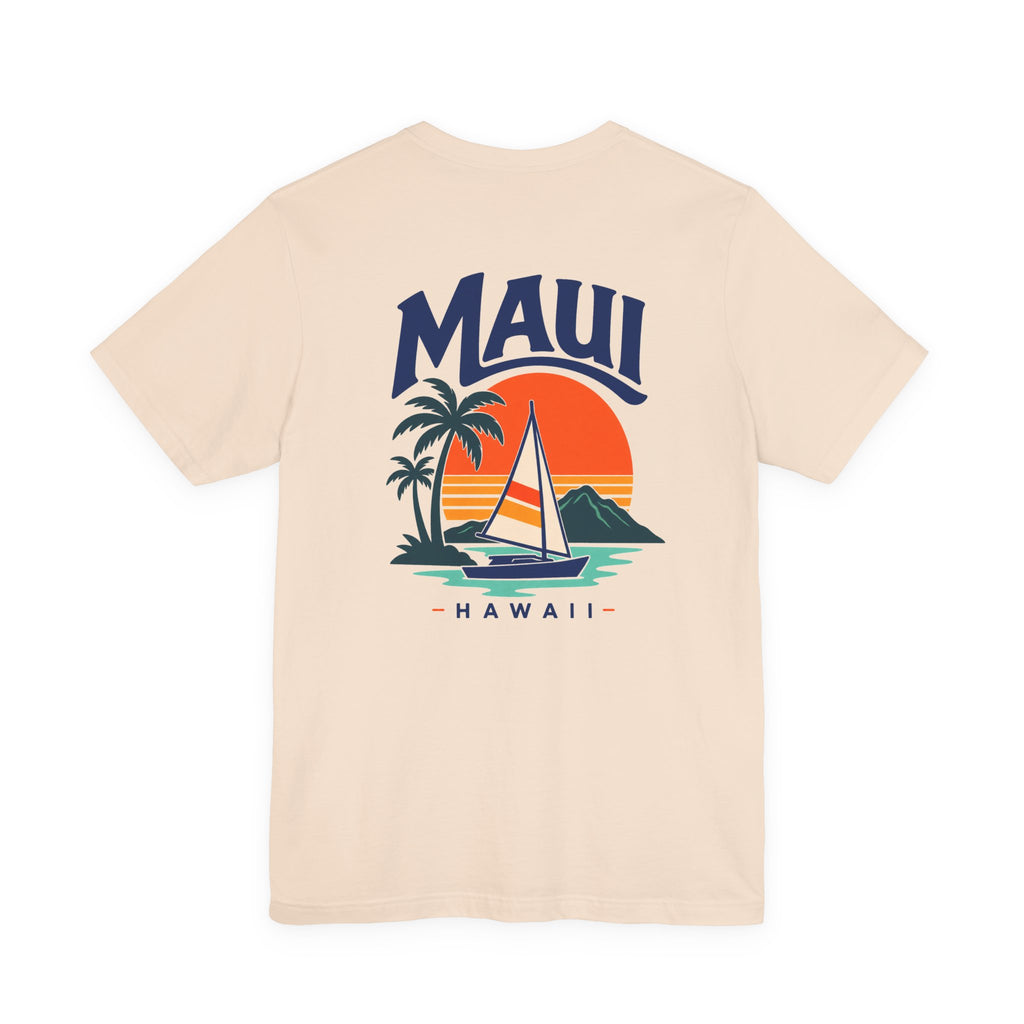 Maui Sail Sunset T-Shirt — Hawaii Palm Beach Vacation Tee