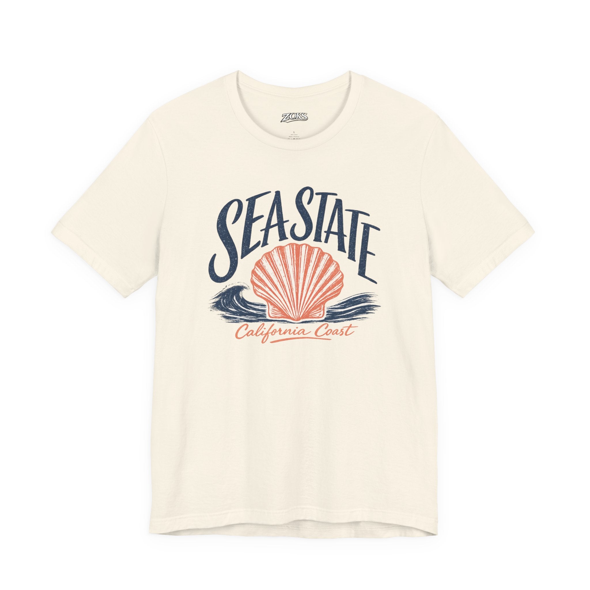 California Coast Shell Tee — Women's Sea State Graphic T-Shirt