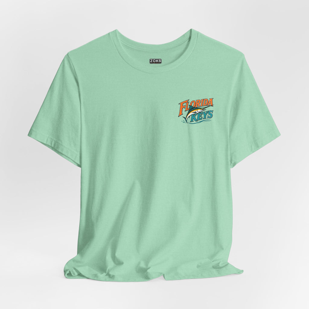 Florida Keys Marlin Sunset T-Shirt — Key West & Key Largo Fishing Tee