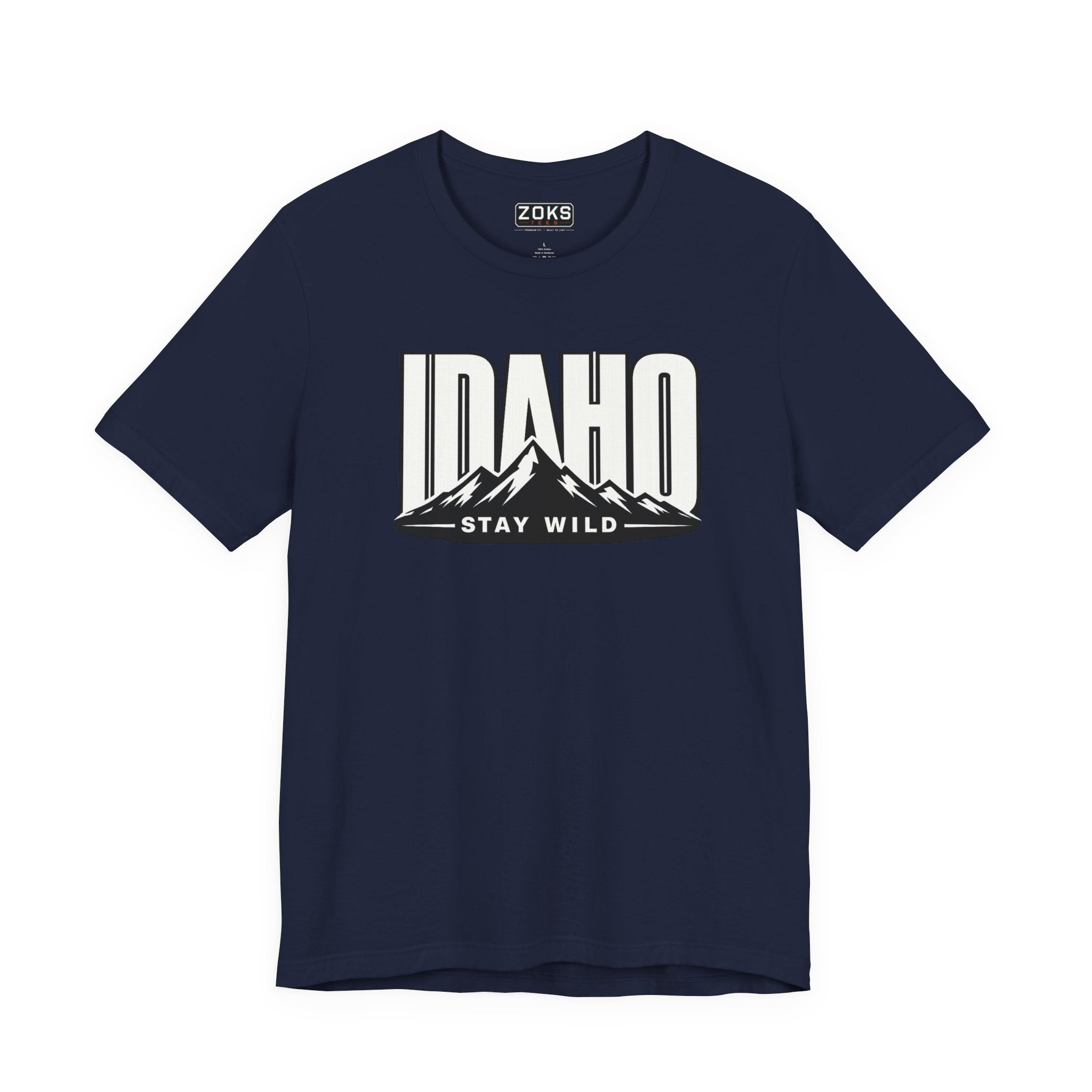 Idaho 'Stay Wild' Mountain State T-Shirt — Outdoor Adventure Tee