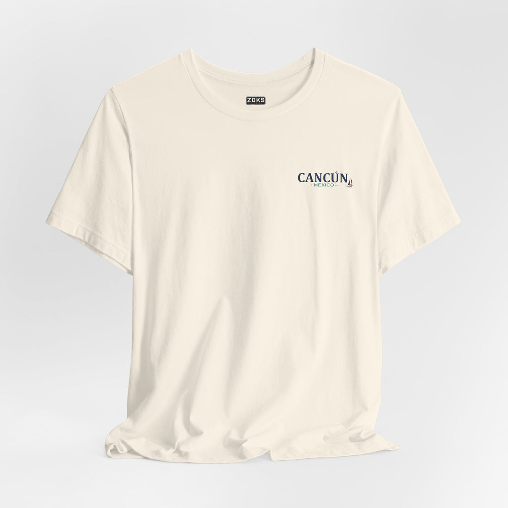Cancún Mexico Sunset Sail T-Shirt — Beach Vacation Tee