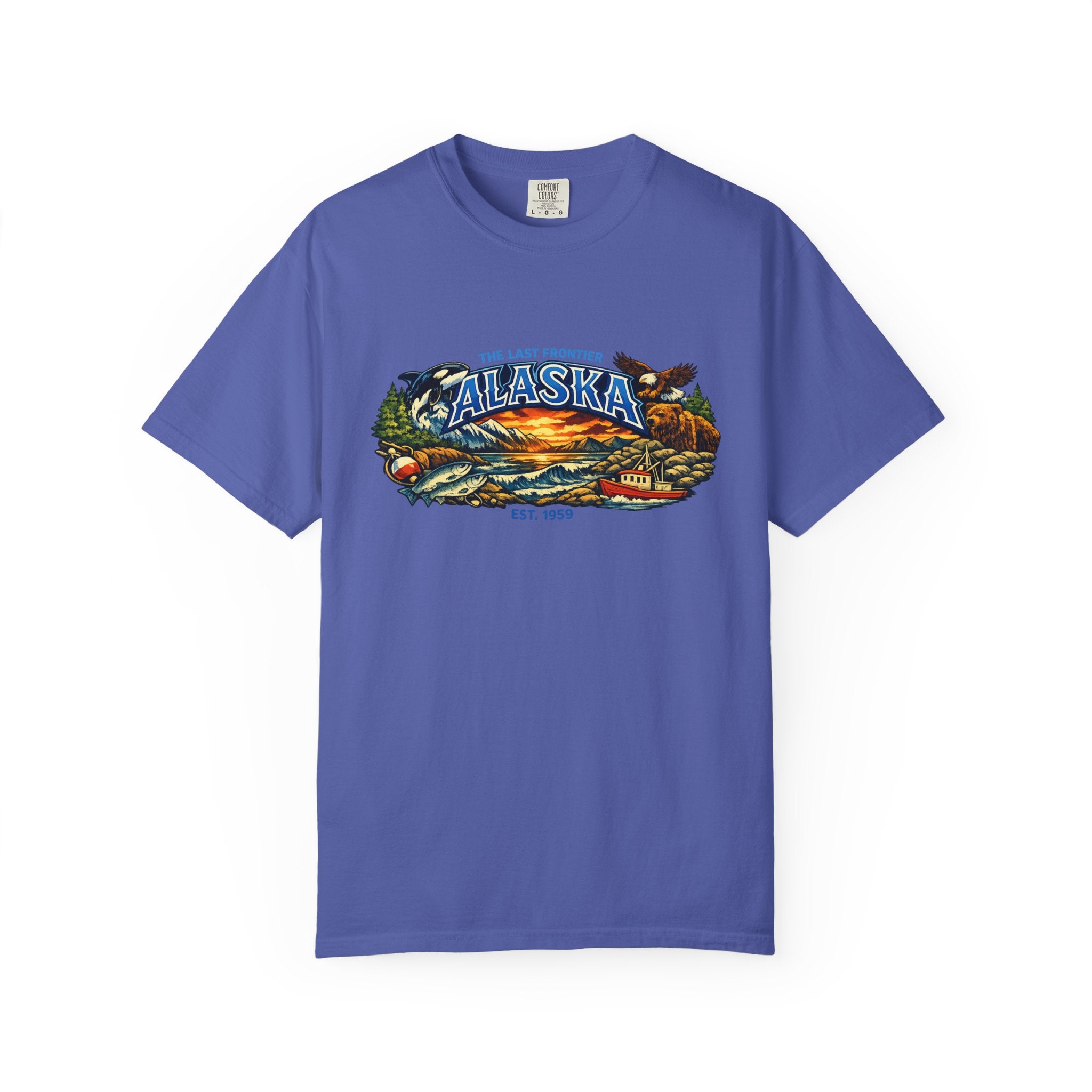 Alaska Scenic T-Shirt — Vintage Wilderness Sunset Tee