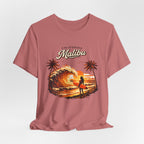 Malibu Surf Sunset T-Shirt — Women's California Surfing Tee