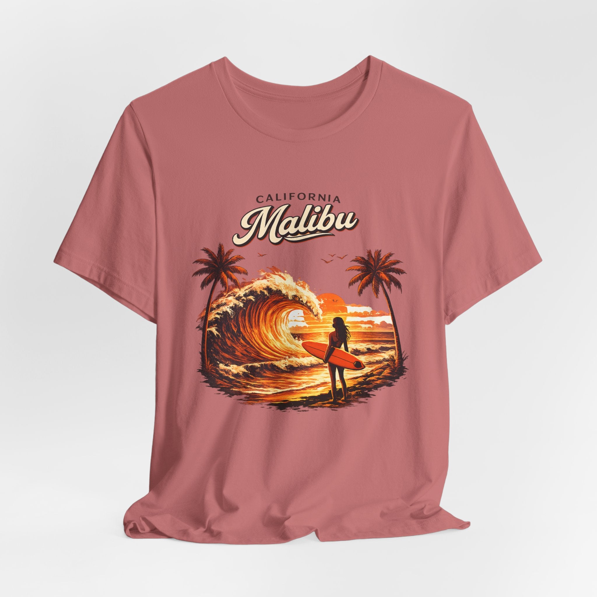 Malibu Surf Sunset T-Shirt — California Surfing Tee