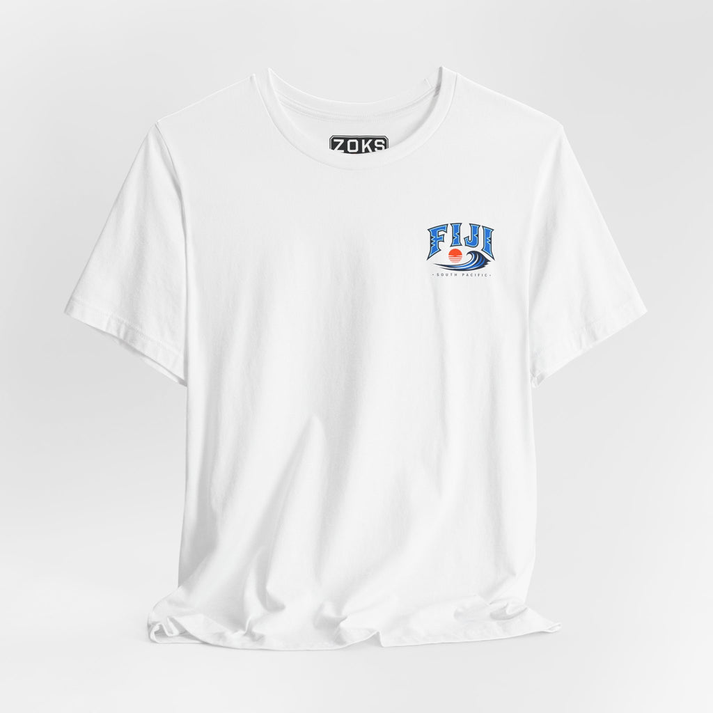 FIJI South Pacific Surf Tee – Premium Island Wave Graphic Shirt (Front & Back Print)
