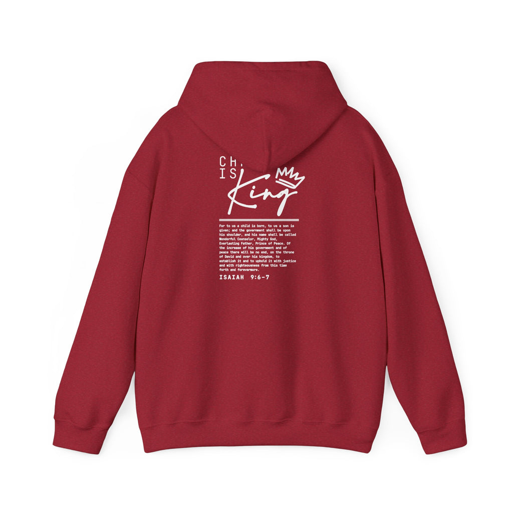 Christ is King Hoodie — Isaiah 9:6-7 Bible Verse Christian Sweatshirt