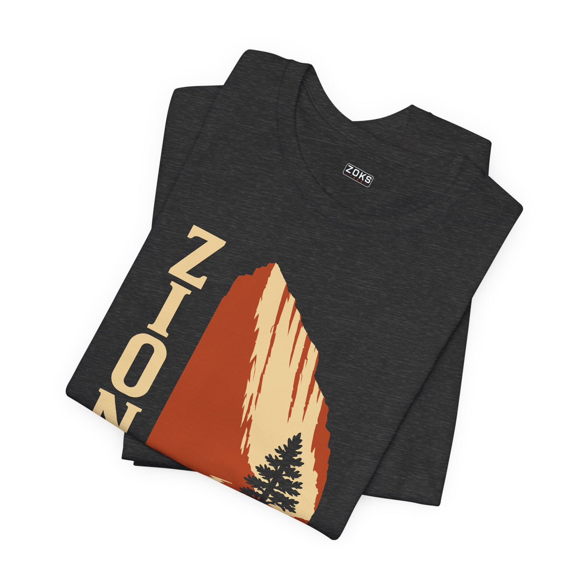 Zion National Park Vintage Sunset T-Shirt — Retro Hiking Tee