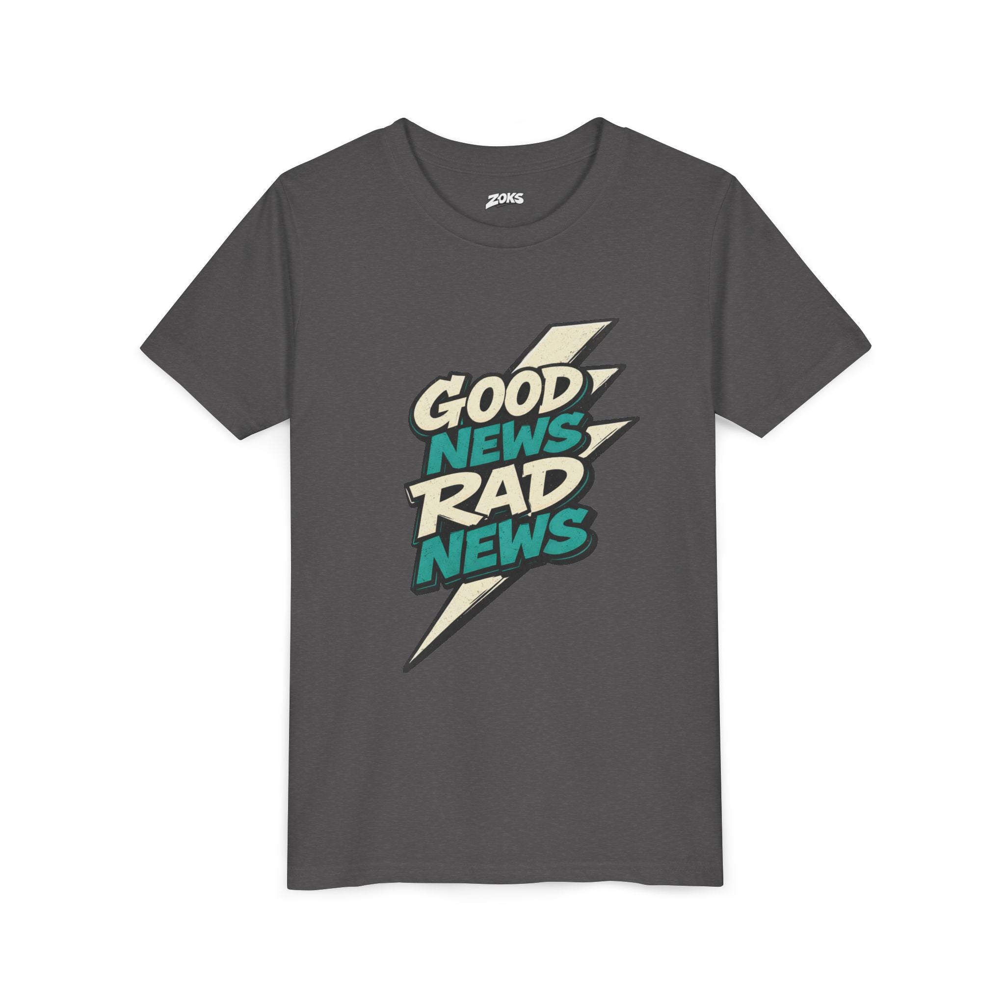 Good News Rad News Retro Lightning Youth Tee