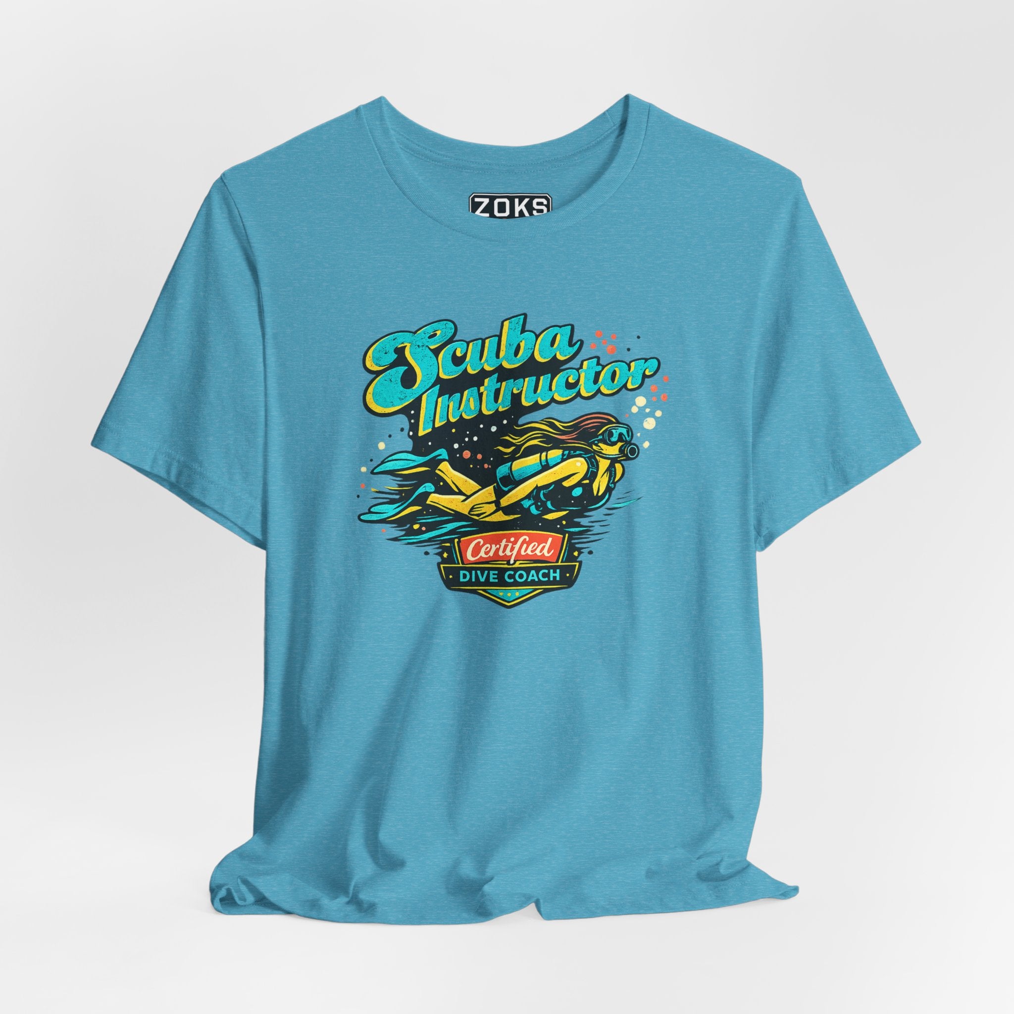 Scuba Instructor Dive Coach T‑Shirt — Retro Diving Tee for Scuba Lovers