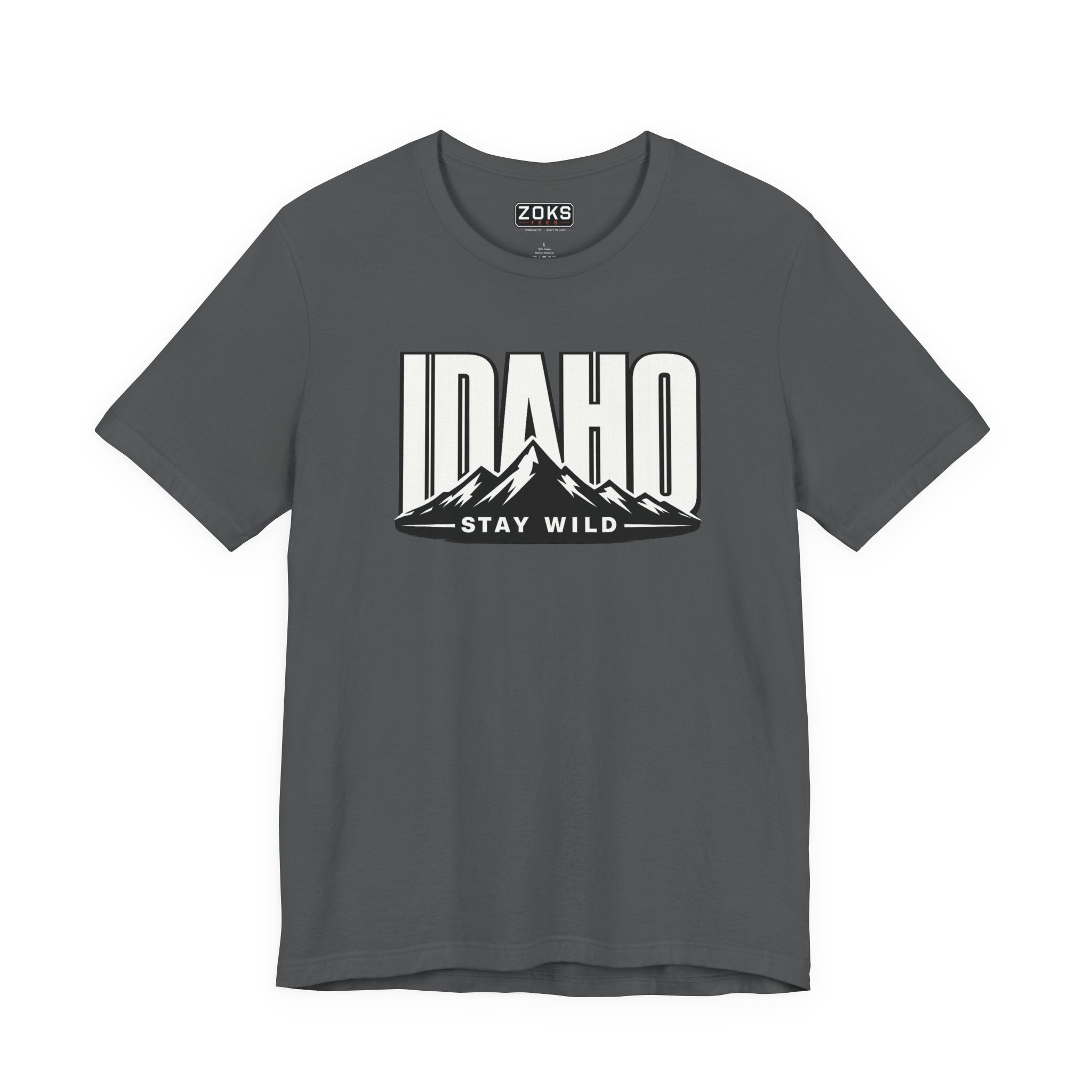 Idaho 'Stay Wild' Mountain State T-Shirt — Outdoor Adventure Tee