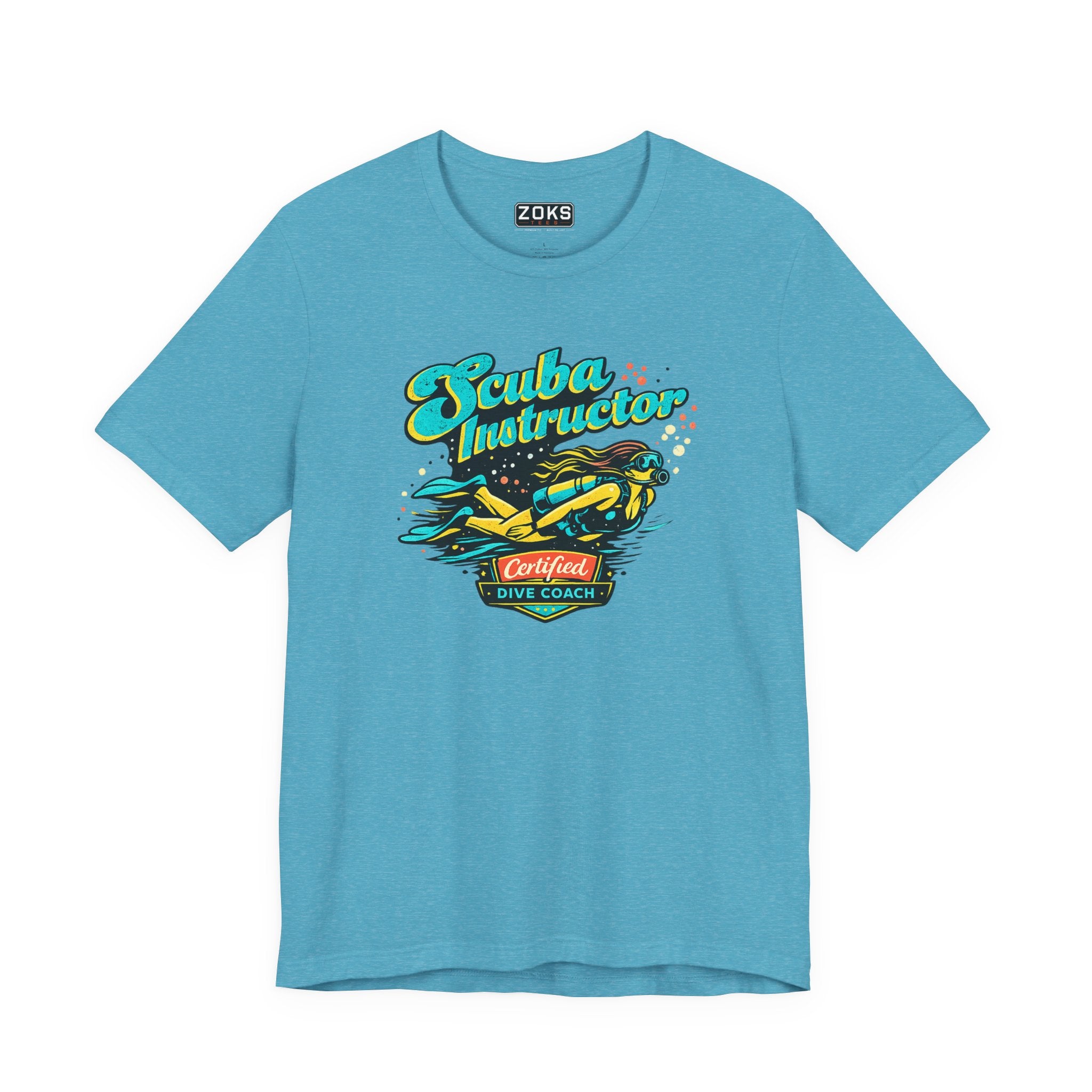 Scuba Instructor Dive Coach T‑Shirt — Retro Diving Tee for Scuba Lovers