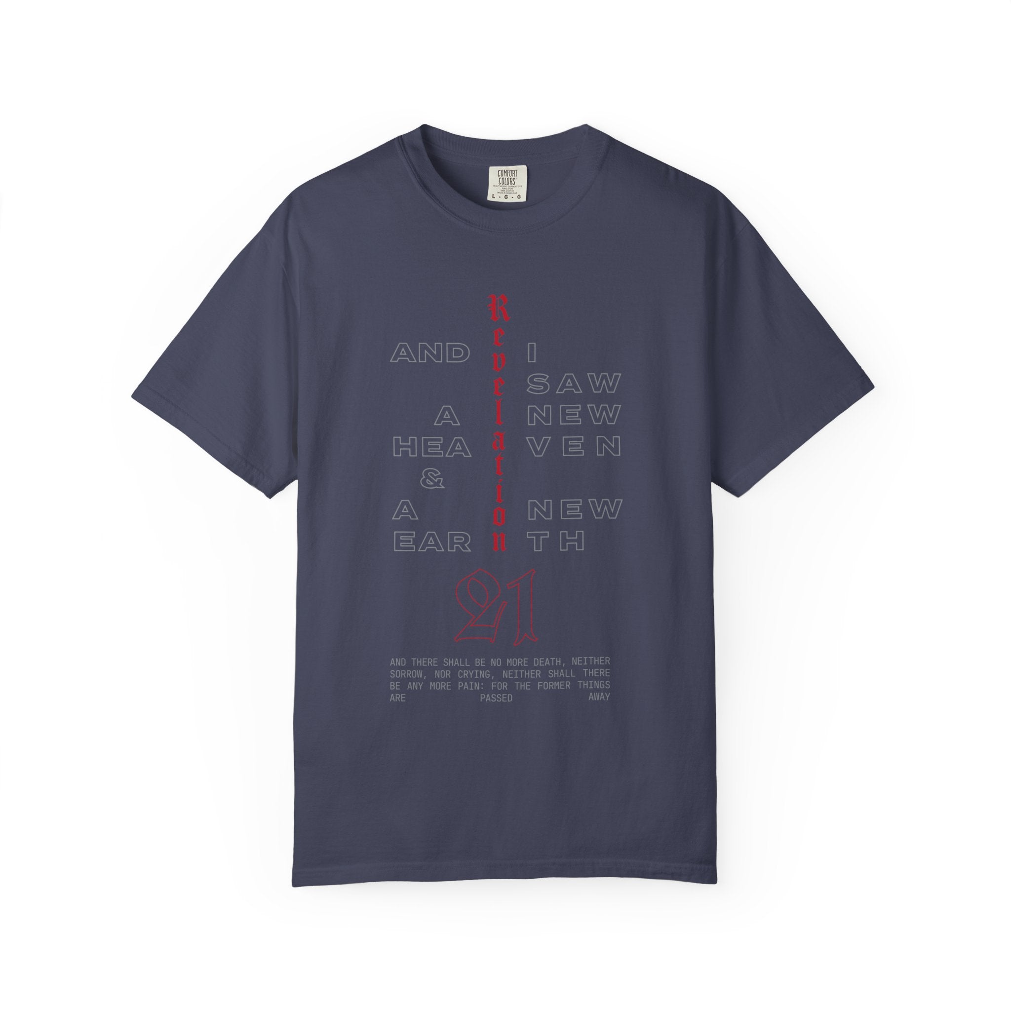 Revelation 21 Scripture Christian T-Shirt — Faith Verse Tee