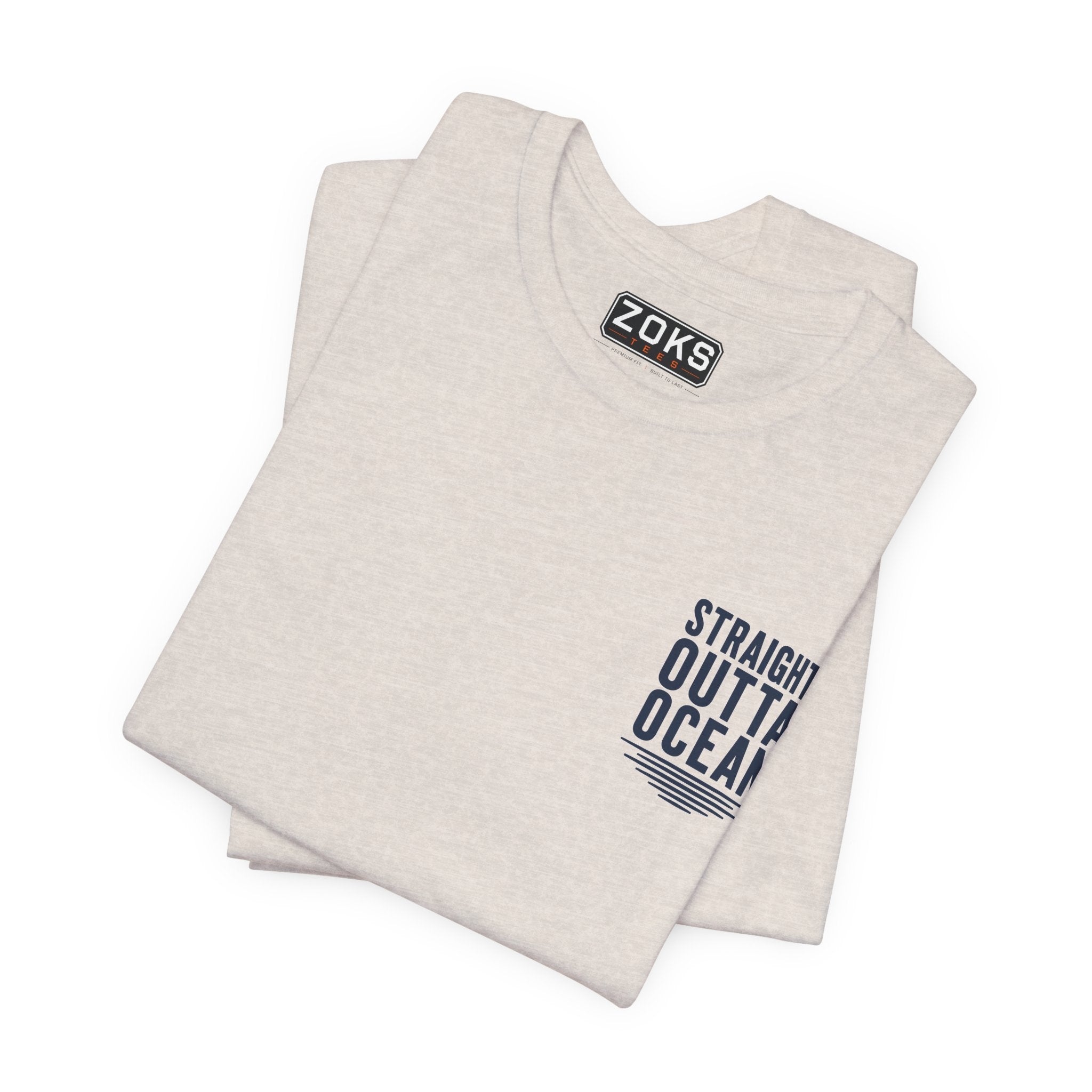 Straight Outta Ocean Retro Sunset Beach T-Shirt