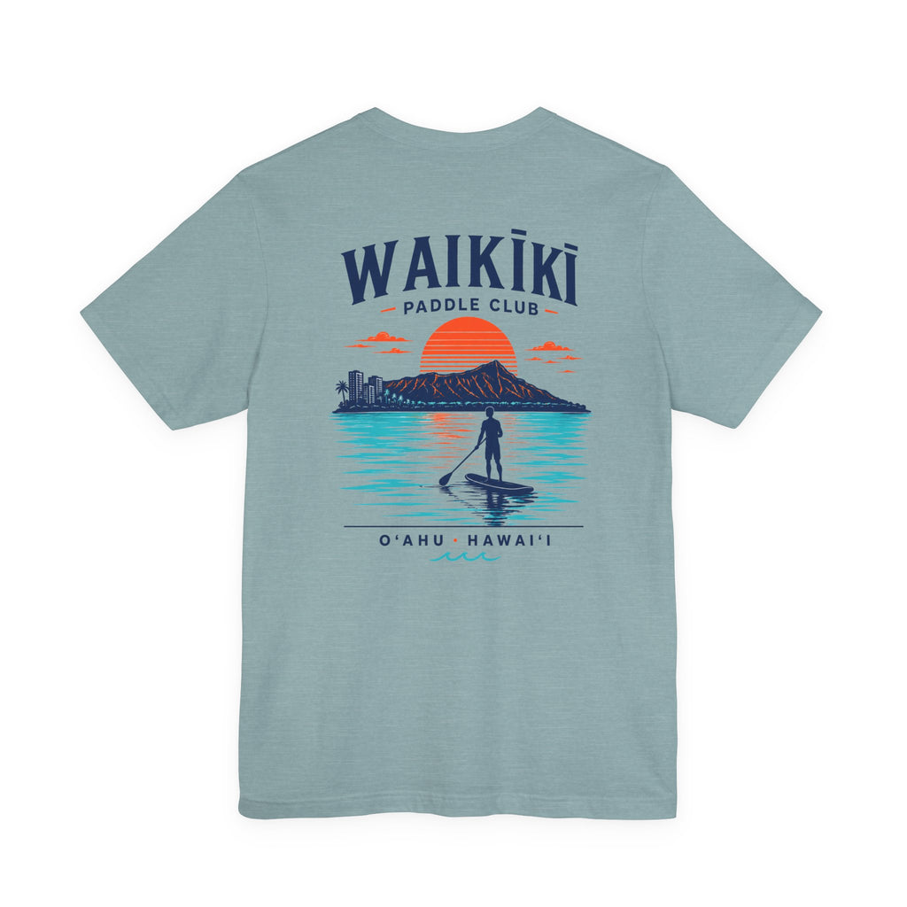 WAIKĪKĪ Paddle Club T-Shirt | Oʻahu Hawaiʻi Surf & Beach Tee