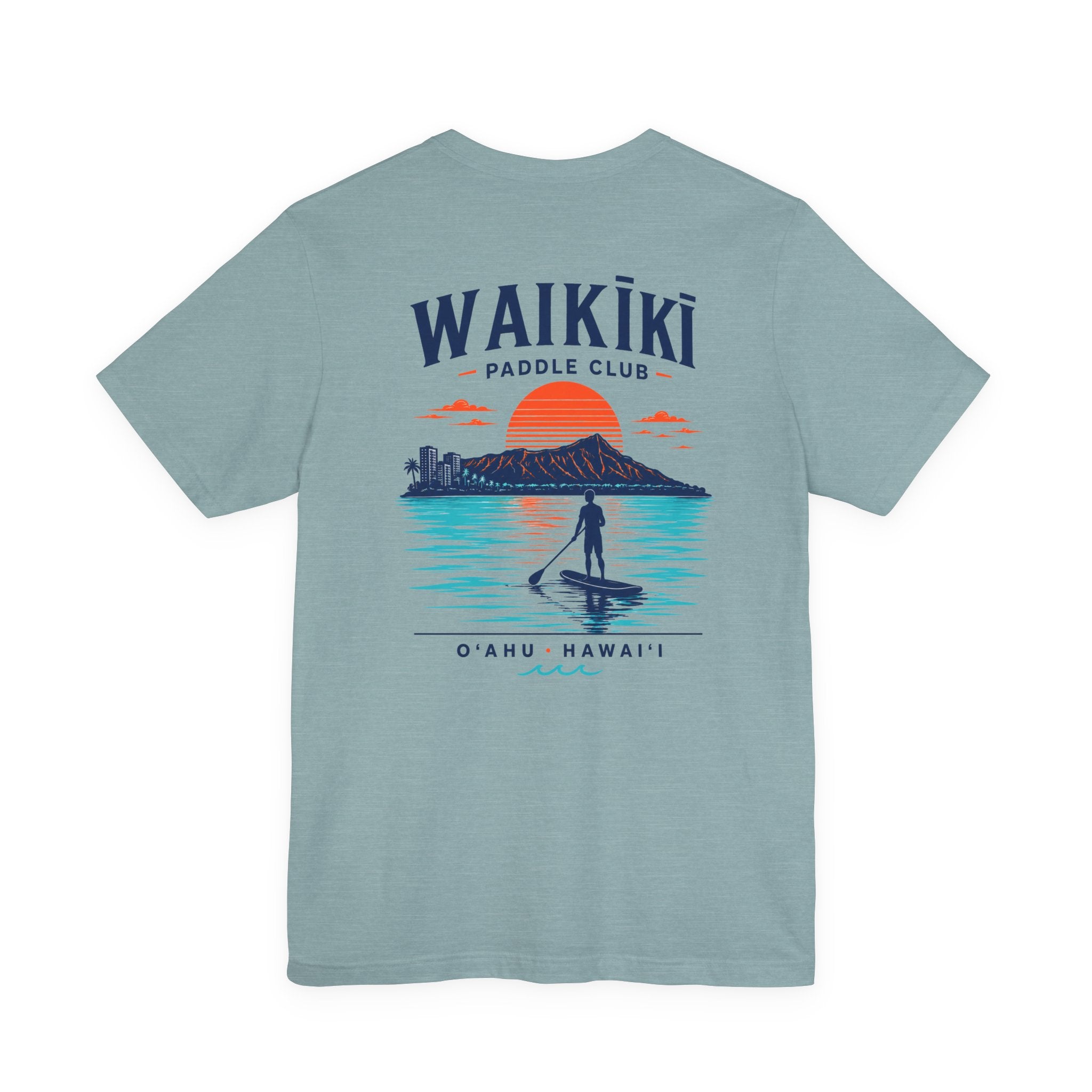 WAIKĪKĪ Paddle Club T-Shirt | Oʻahu Hawaiʻi Surf & Beach Tee